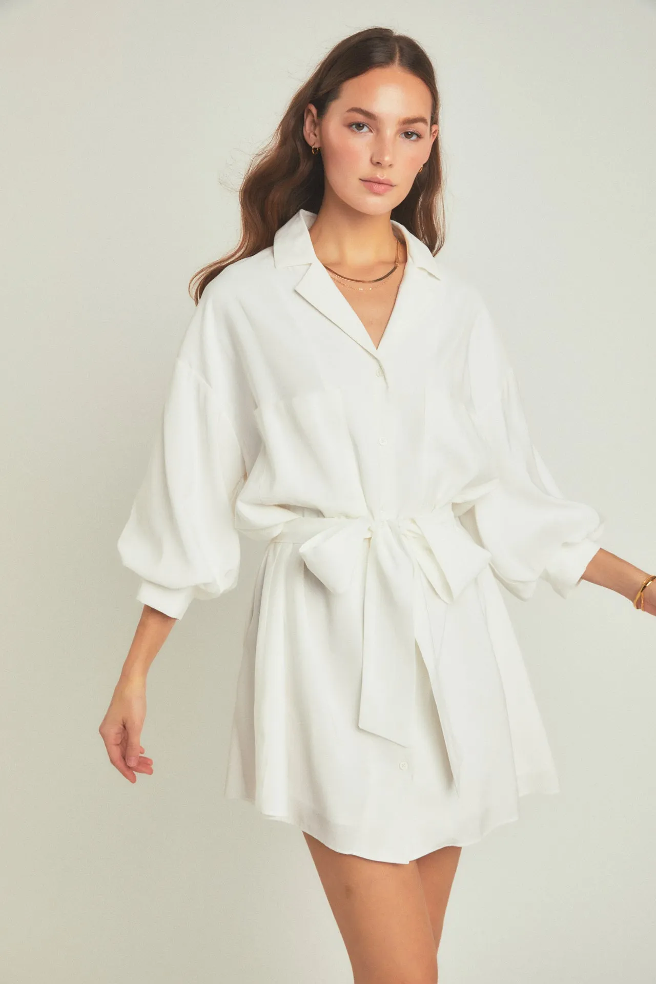 Belted Mini Shirt Dress sold by Endless Rose product image thumbnail 5