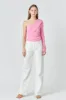 One Shoulder Shirred Knit Top sold by Endless Rose