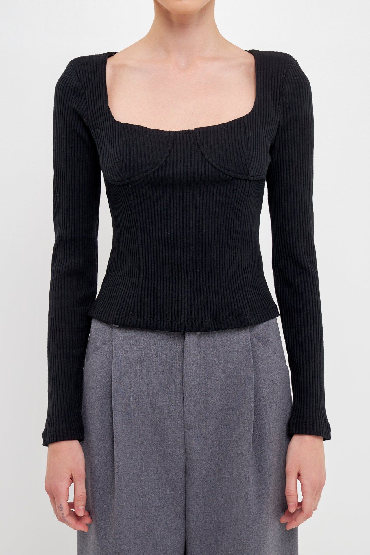 Shoulder Padded Top sold by Endless Rose product image thumbnail 2