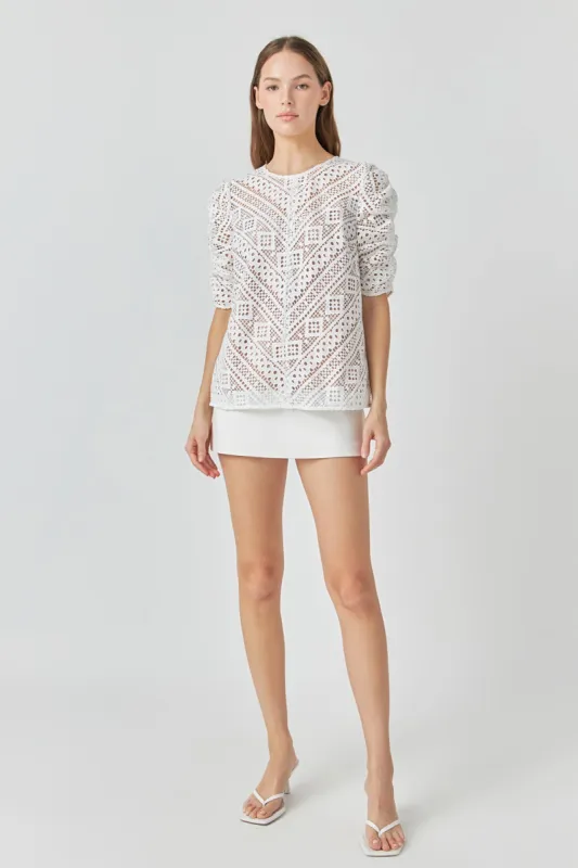 Embroidered Lace Top sold by Endless Rose