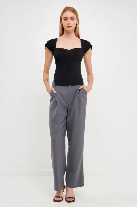 Sale of Sweetheart Short Sleeve Top sold by Endless Rose
