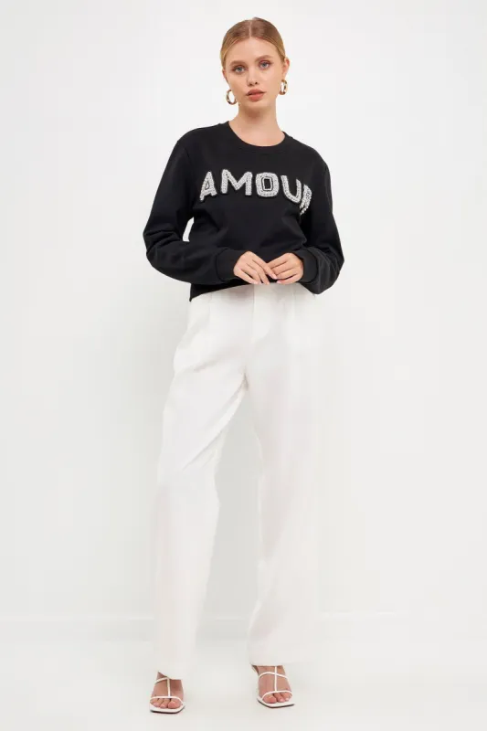 Sale of Beaded Amour Sweatshirt sold by Endless Rose