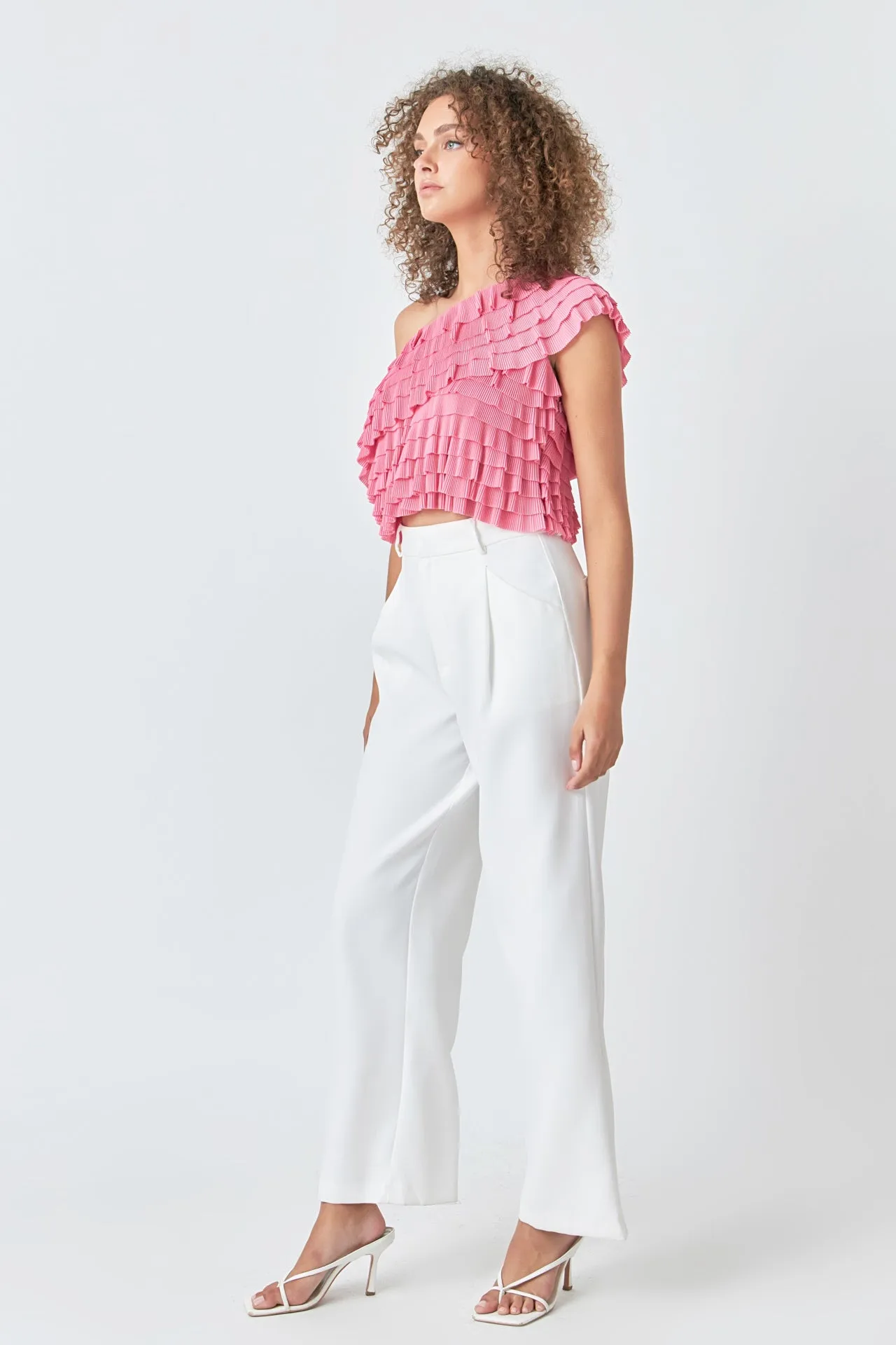 Ruffled One-shoulder Top sold by Endless Rose product image thumbnail 3