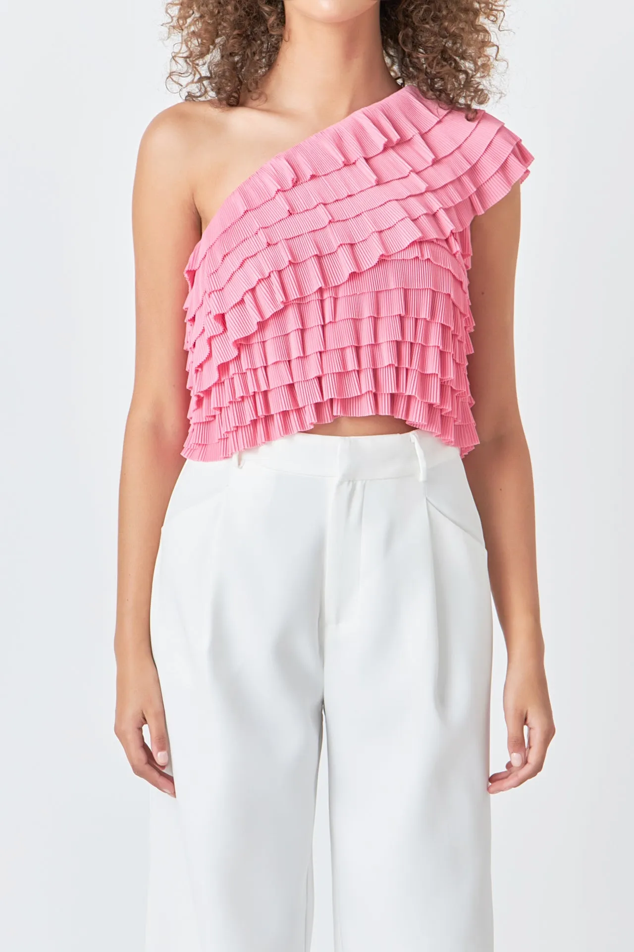 Ruffled One-shoulder Top sold by Endless Rose product image thumbnail 2