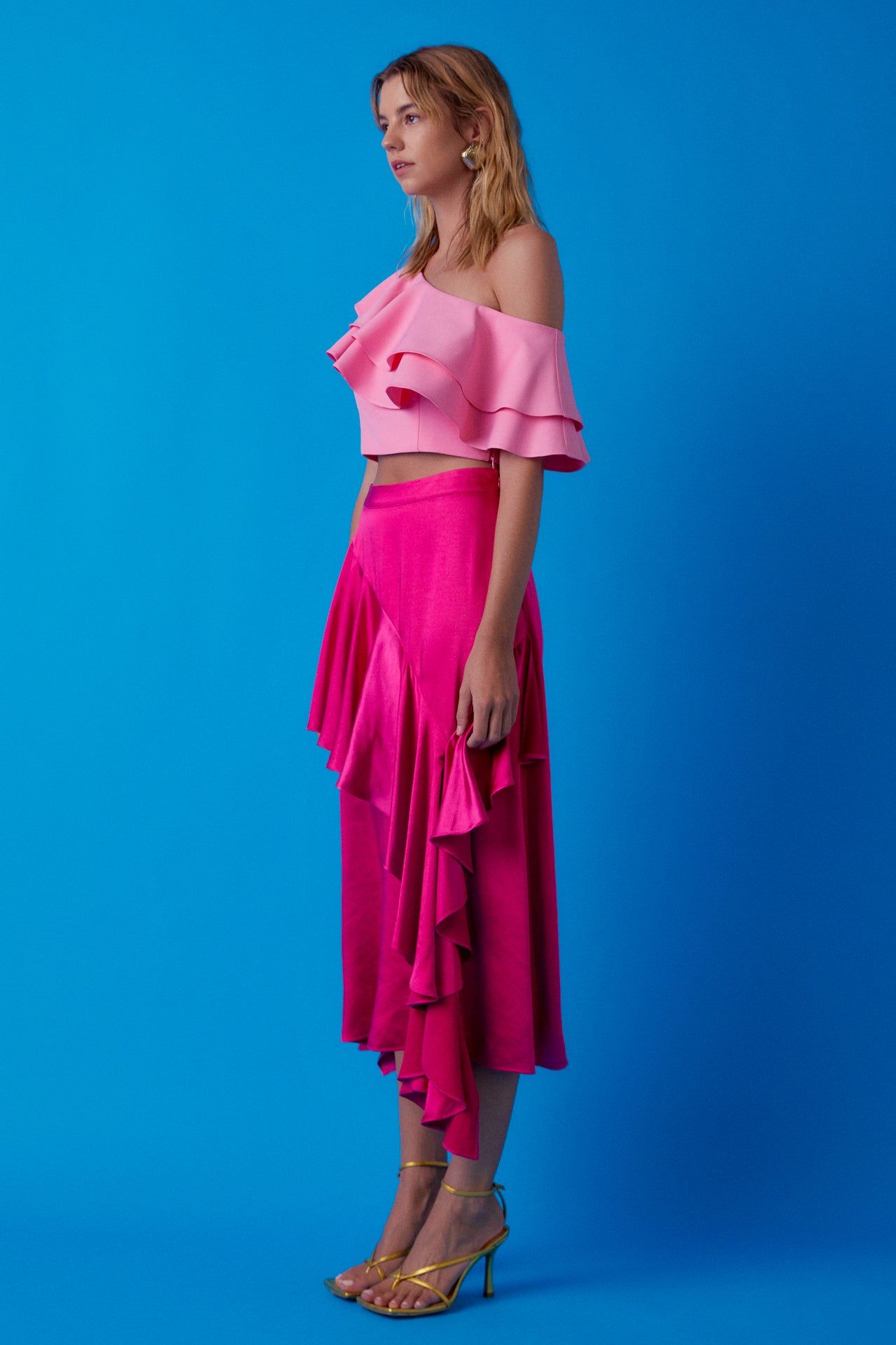 Ruffled One Shoulder Top sold by Endless Rose product image thumbnail 2