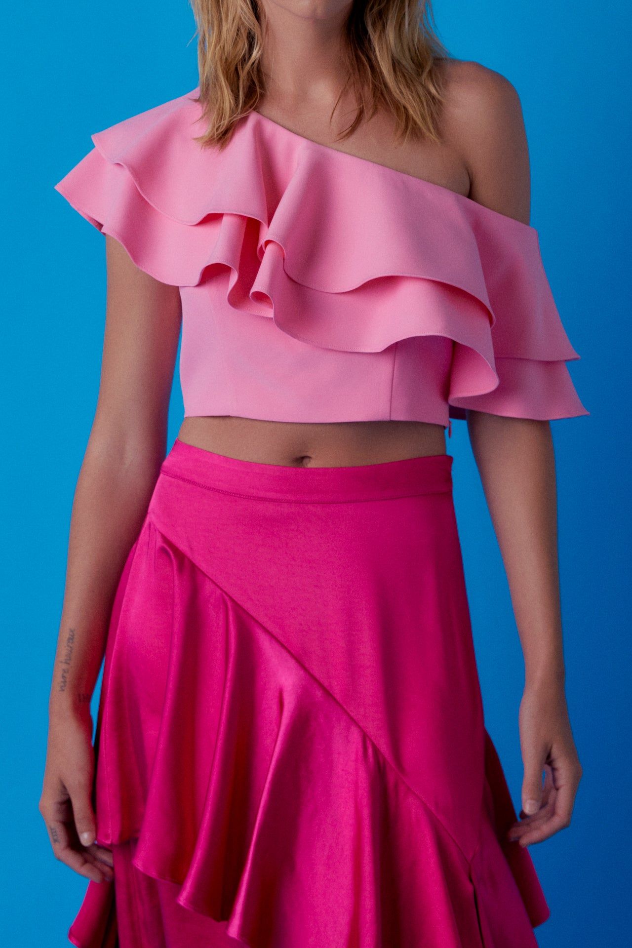 Ruffled One Shoulder Top sold by Endless Rose product image thumbnail 4