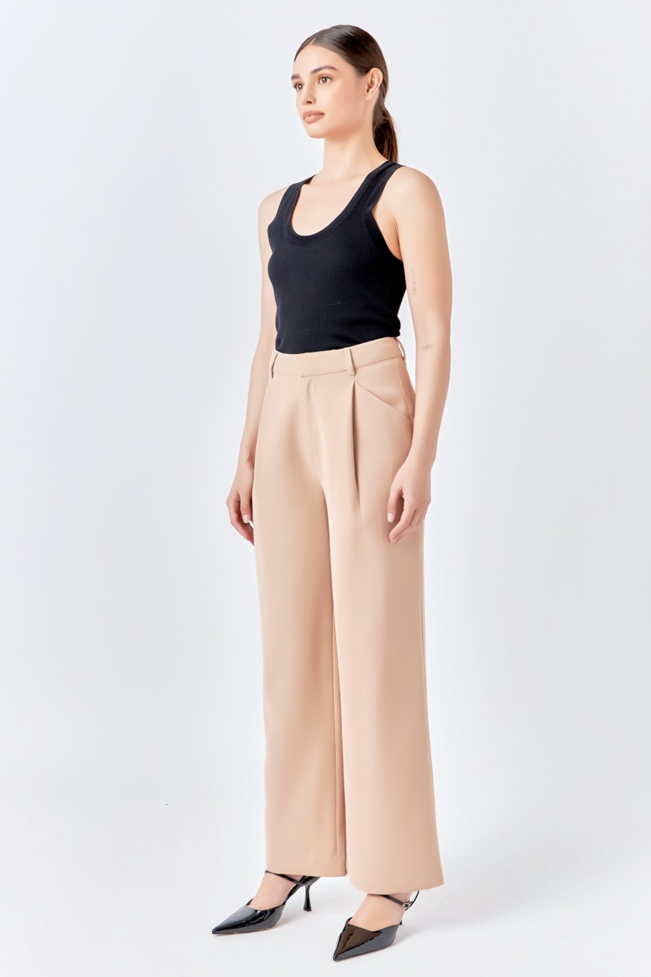 High-Waisted Suit Trousers sold by Endless Rose product image thumbnail 6