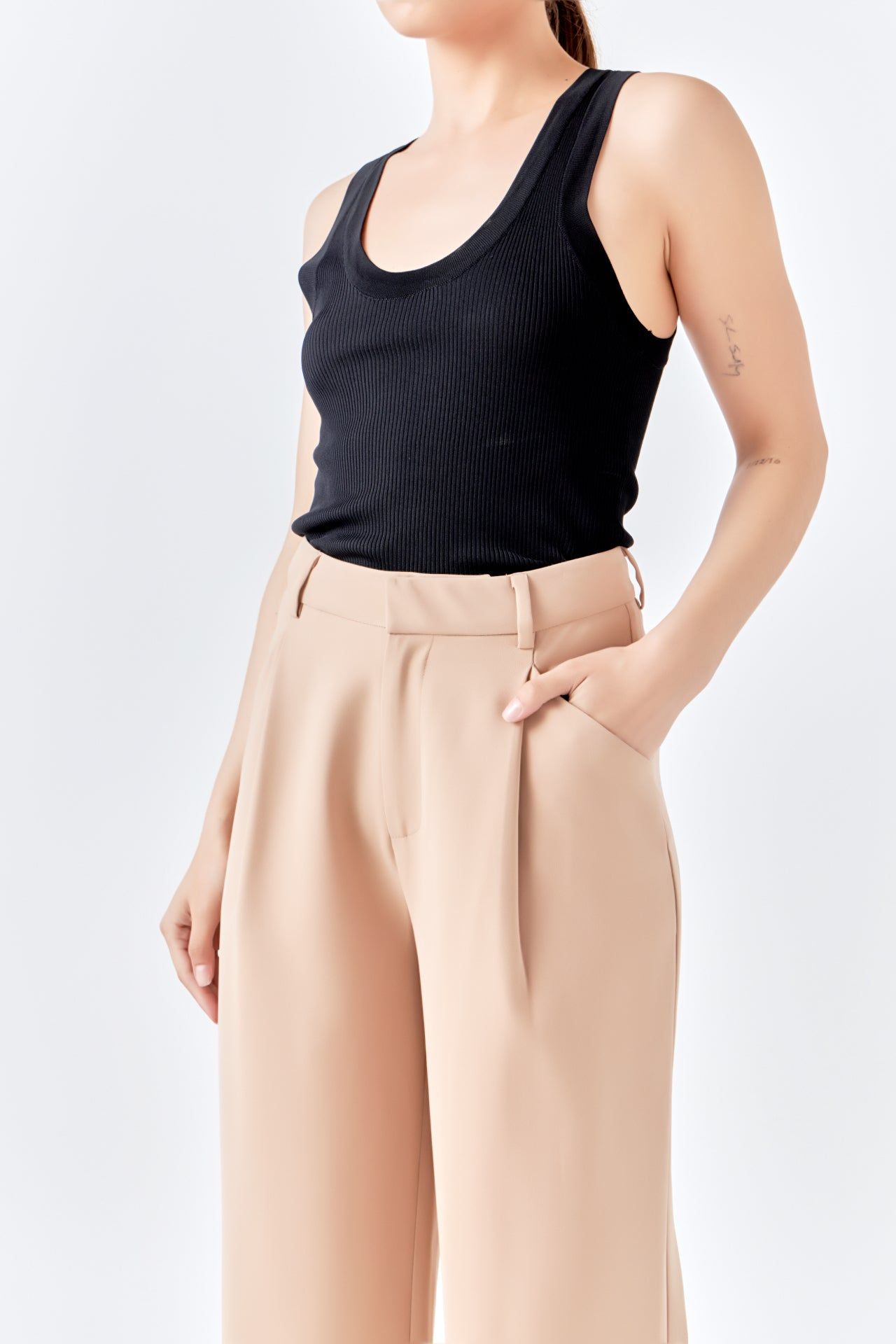 High-Waisted Suit Trousers sold by Endless Rose product image thumbnail 5