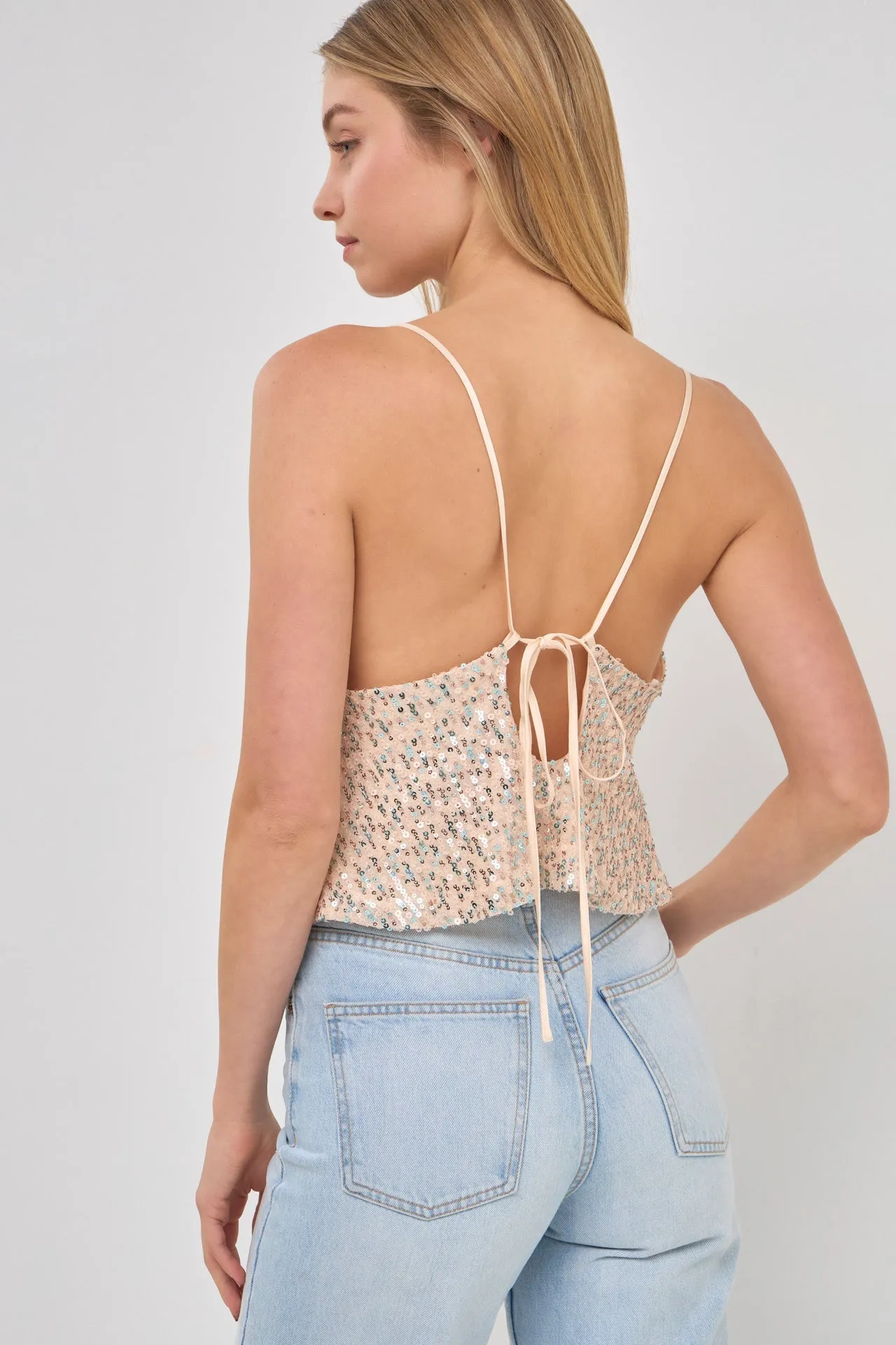 Cowl Neck Sequin Top sold by Endless Rose product image thumbnail 5