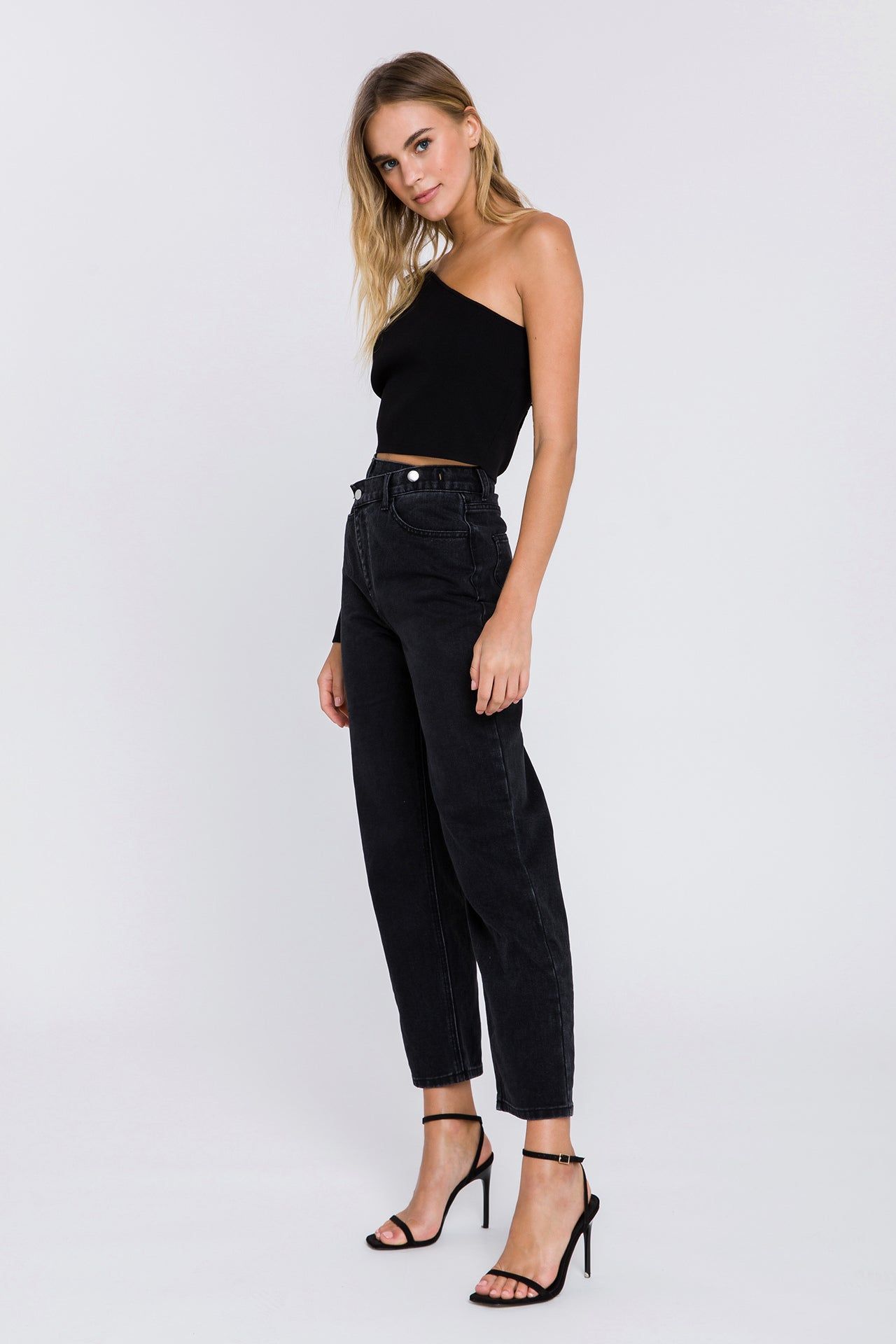 Asymmetrical Knit Crop Top sold by Endless Rose product image thumbnail 3