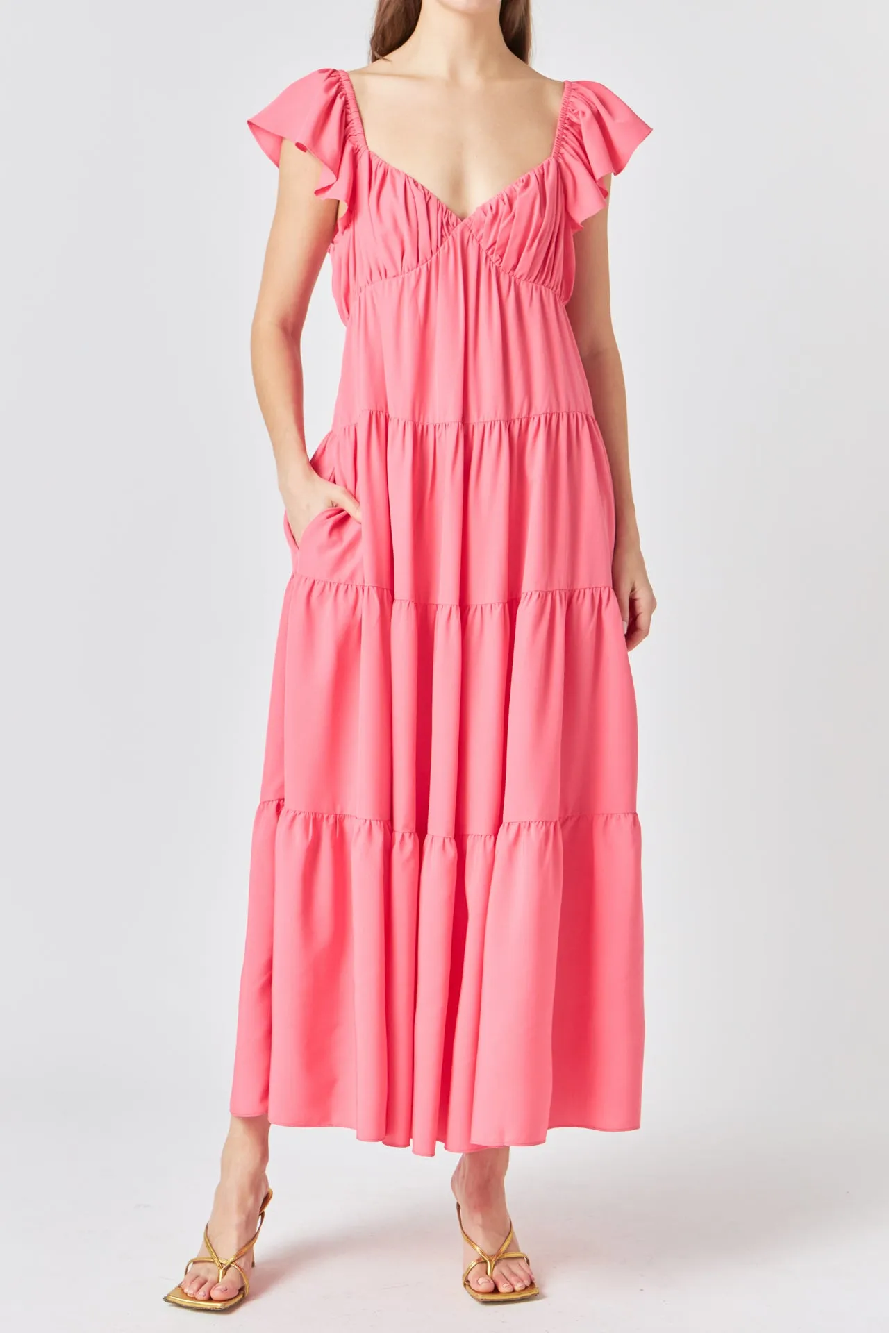 Back Bow Tie Maxi Dress sold by Endless Rose product image thumbnail 2