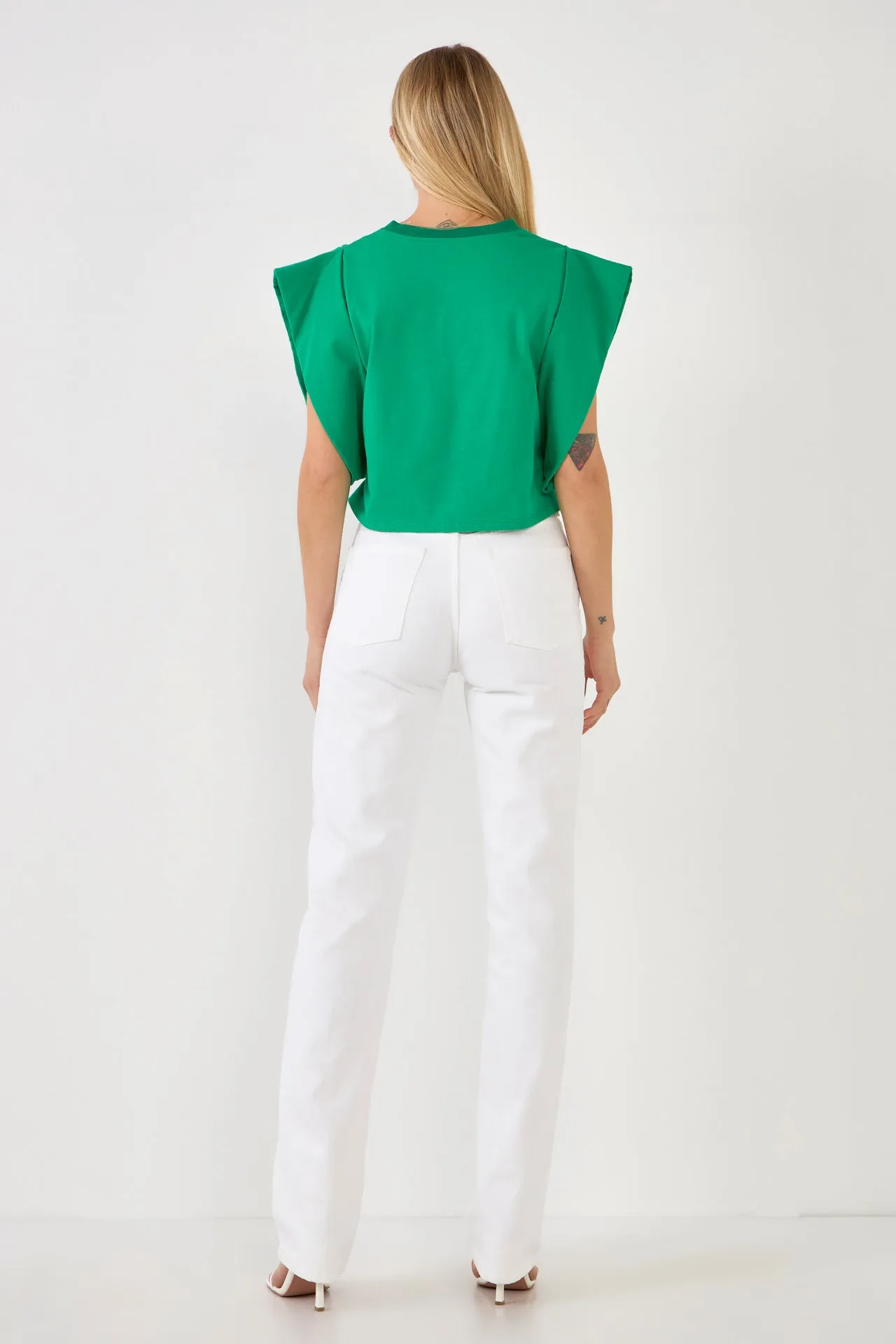 Drop Shoulder Cropped Top sold by Endless Rose product image thumbnail 4