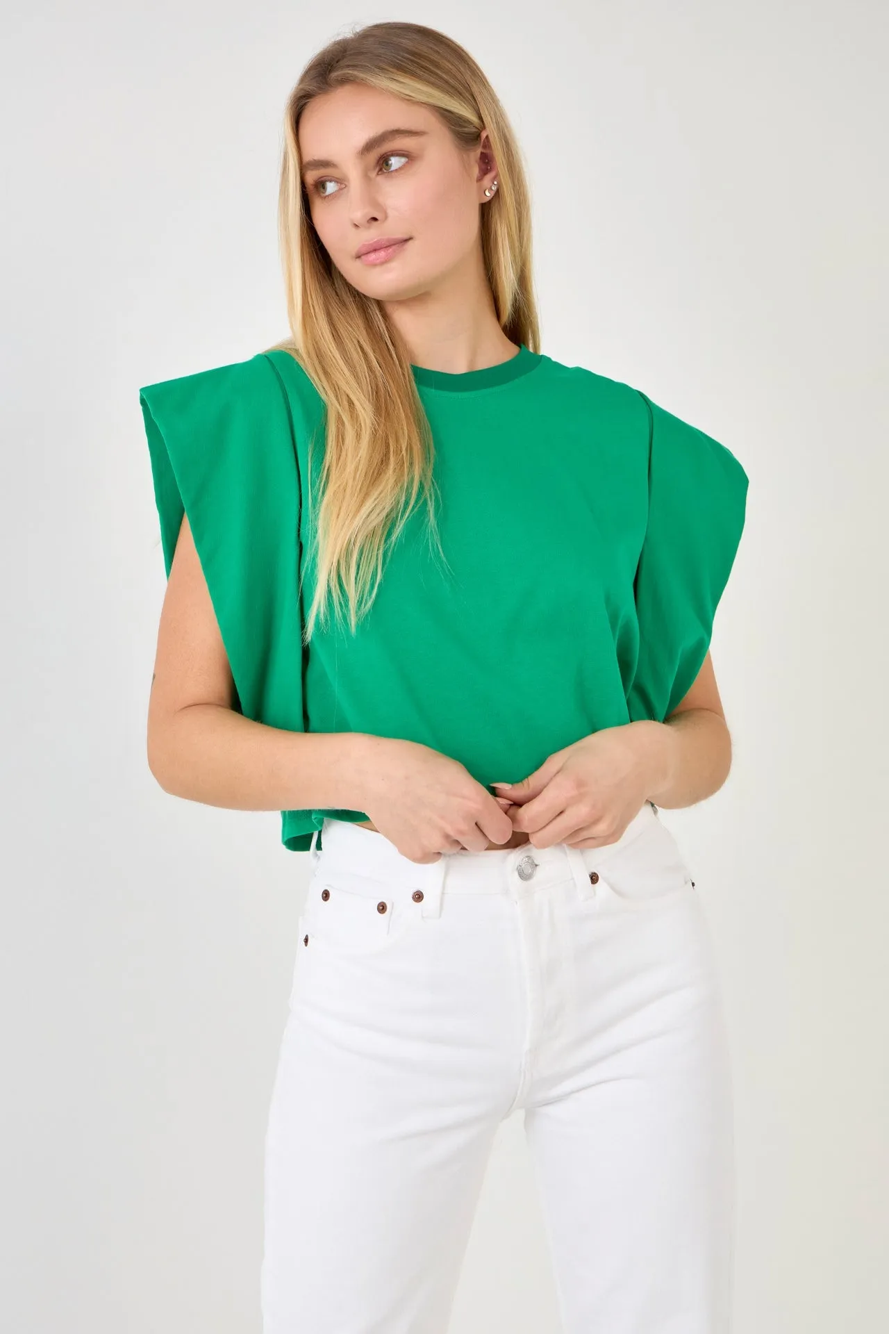 Drop Shoulder Cropped Top sold by Endless Rose product image thumbnail 5