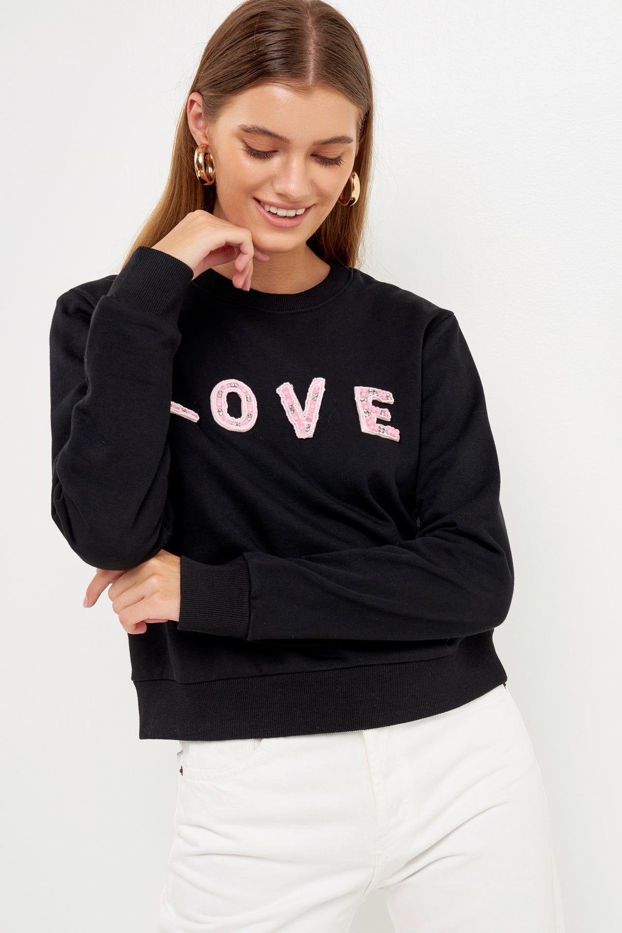 Beaded Sweatshirt sold by Endless Rose product image thumbnail 5