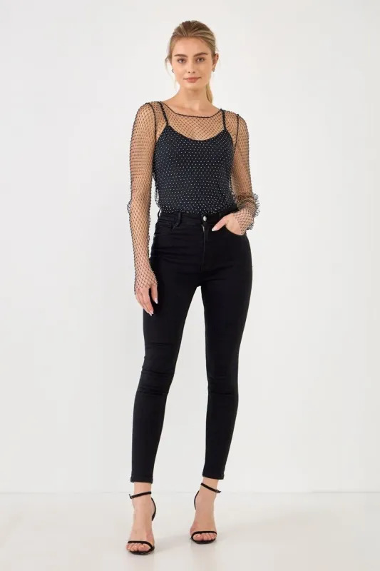 Sale of Crystal Mesh Top made by Endless Rose