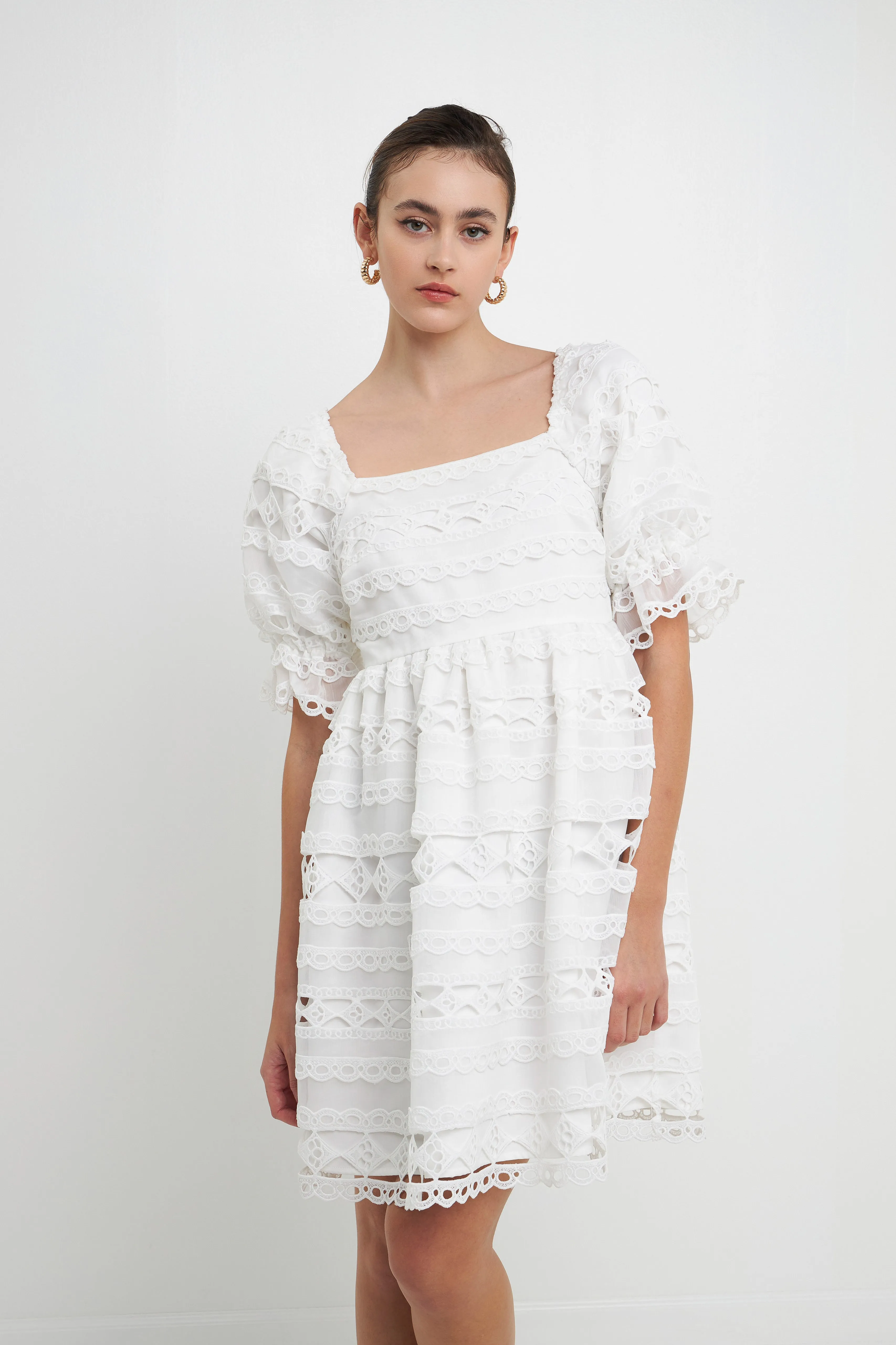 Lace Puff Mini Dress sold by Endless Rose product image thumbnail 5