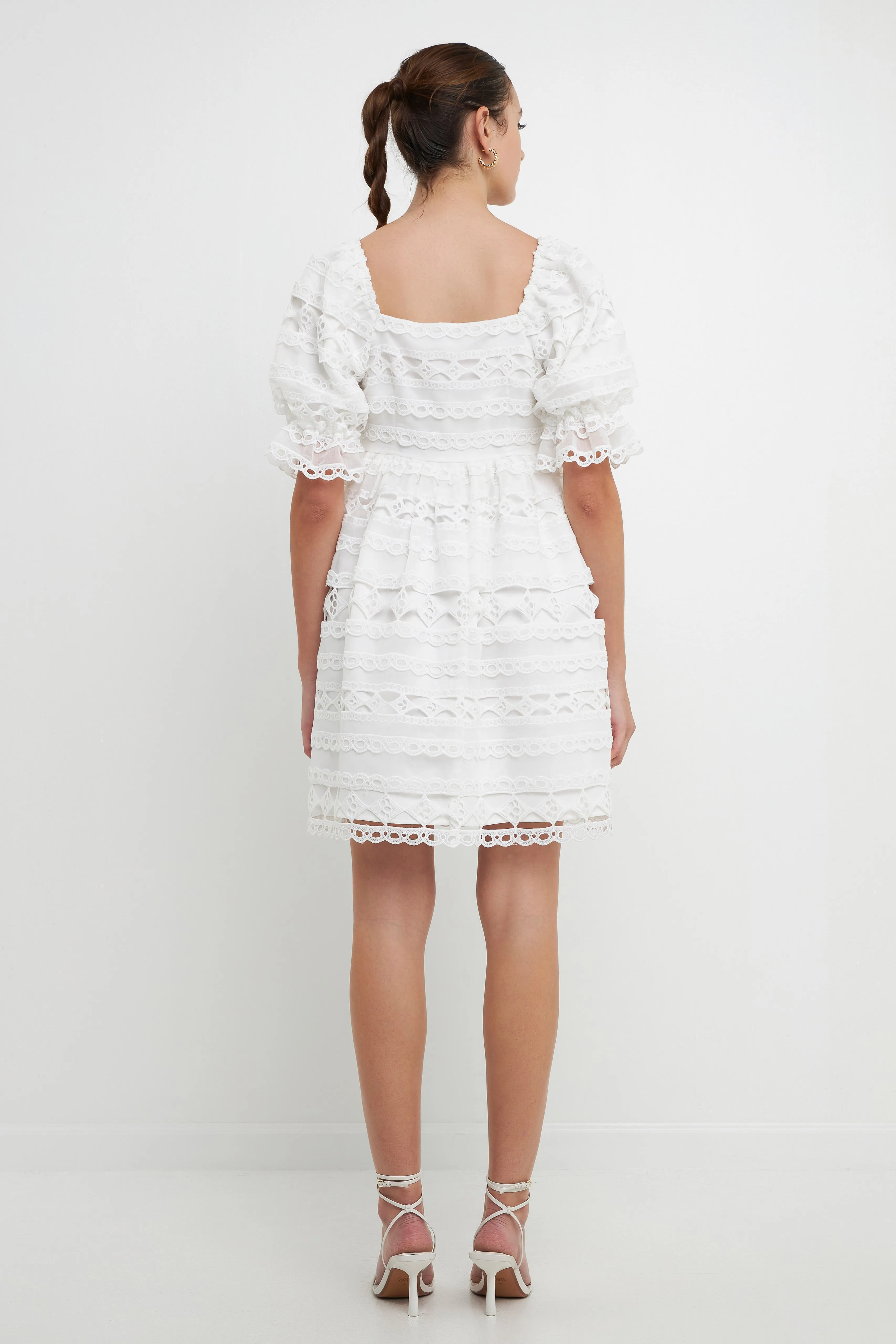 Lace Puff Mini Dress sold by Endless Rose product image thumbnail 4