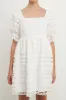 Lace Puff Mini Dress sold by Endless Rose