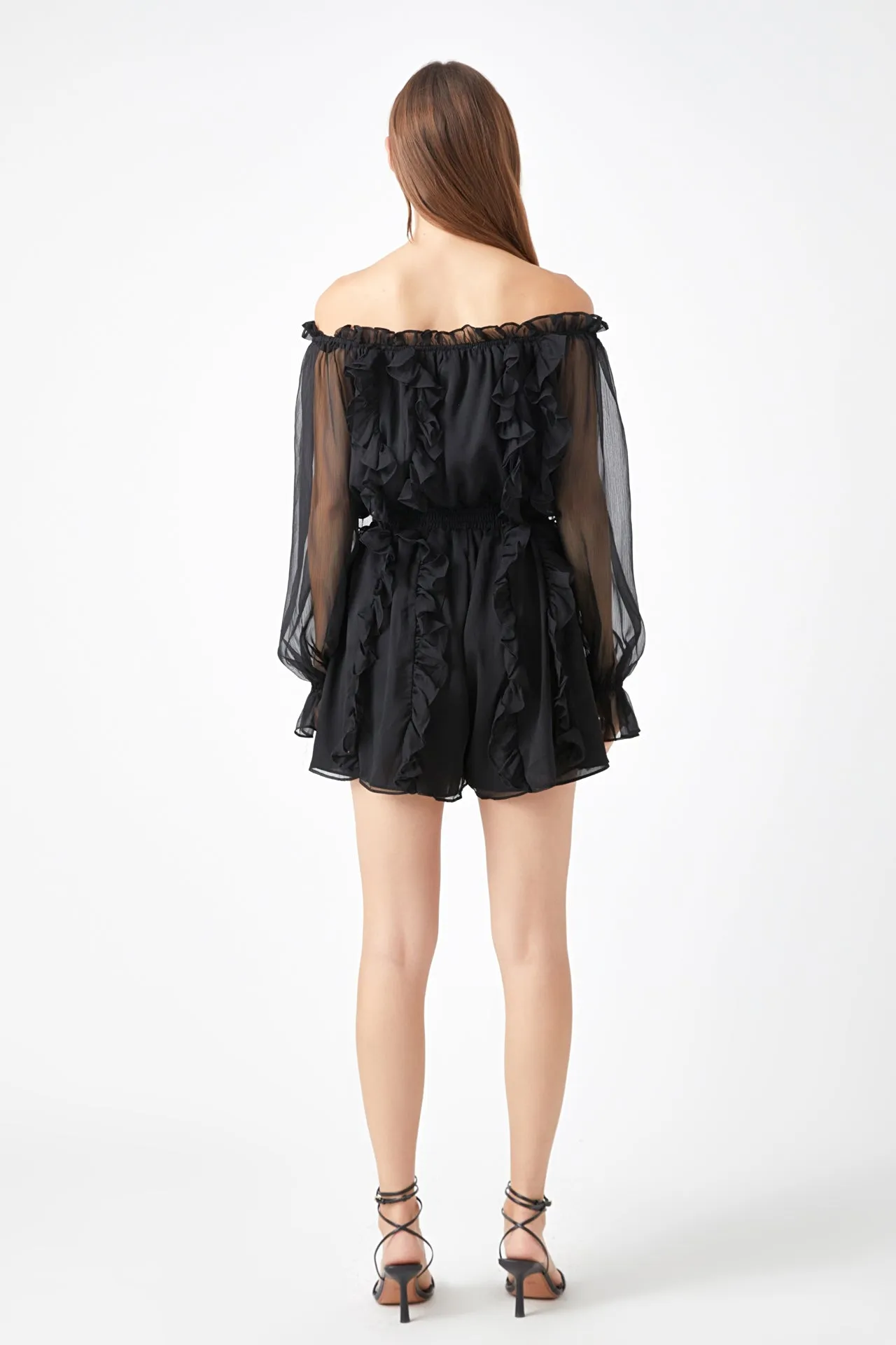 Off the Shoulder Ruffled Romper sold by Endless Rose product image thumbnail 4
