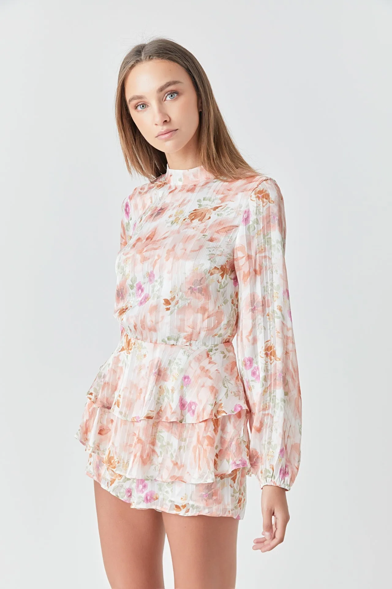 Long Sleeve Floral Romper sold by Endless Rose product image thumbnail 5