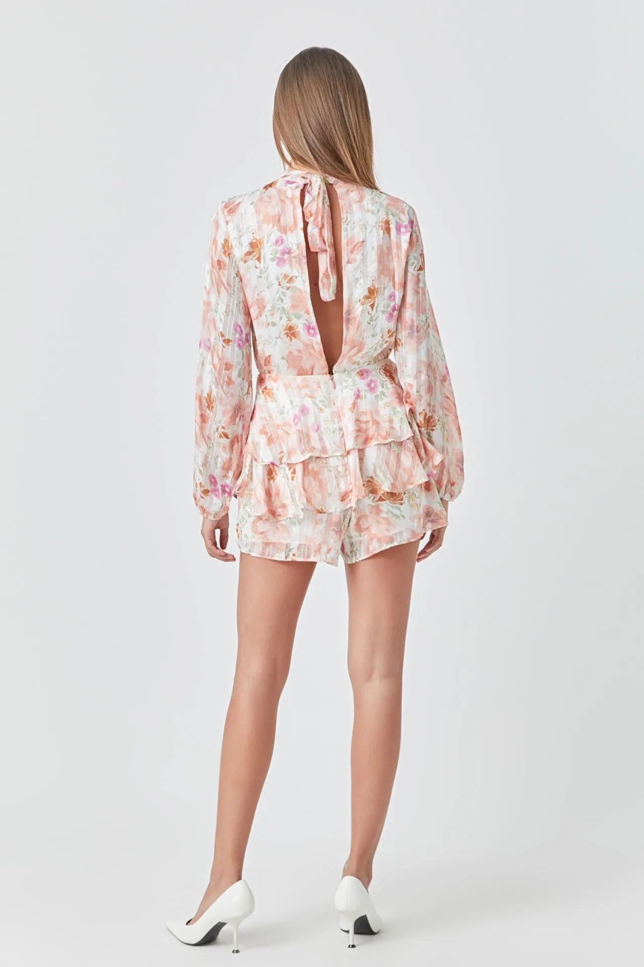 Long Sleeve Floral Romper sold by Endless Rose product image thumbnail 4