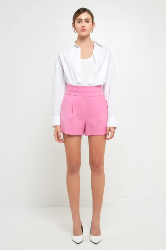 Waist Band Detail Shorts sold by Endless Rose