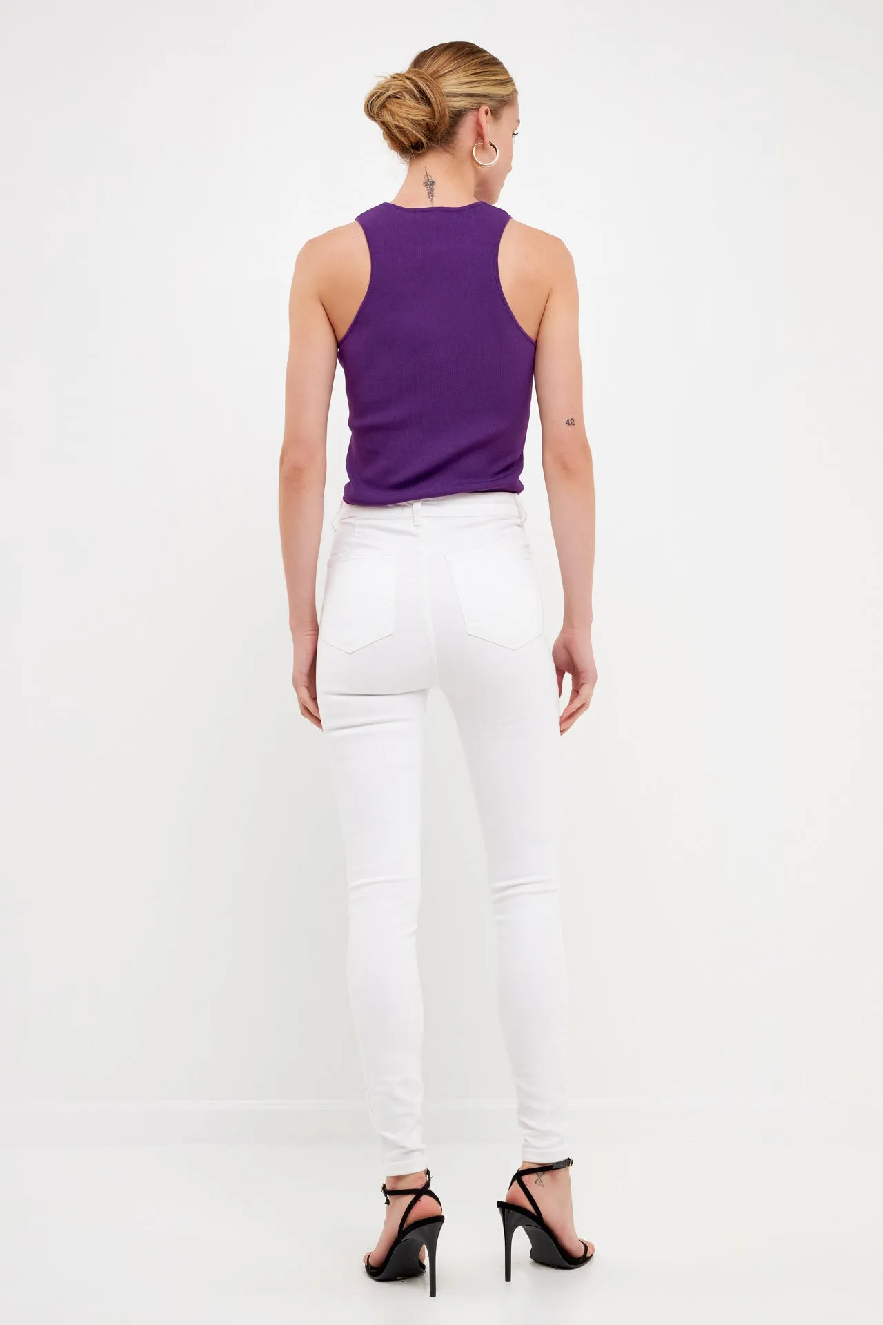 Racerback Knit Tank sold by Endless Rose product image thumbnail 4