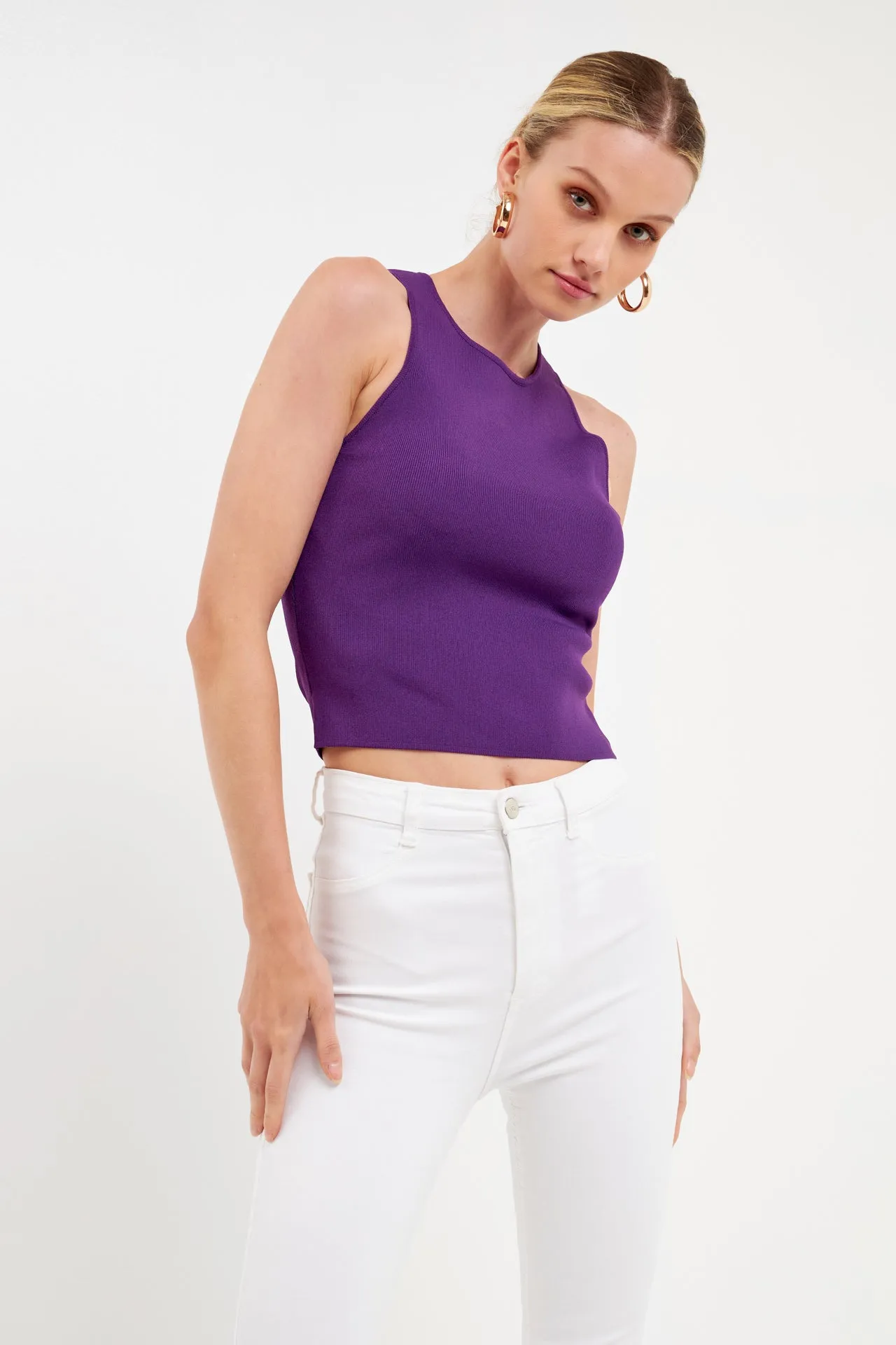 Racerback Knit Tank sold by Endless Rose product image thumbnail 5