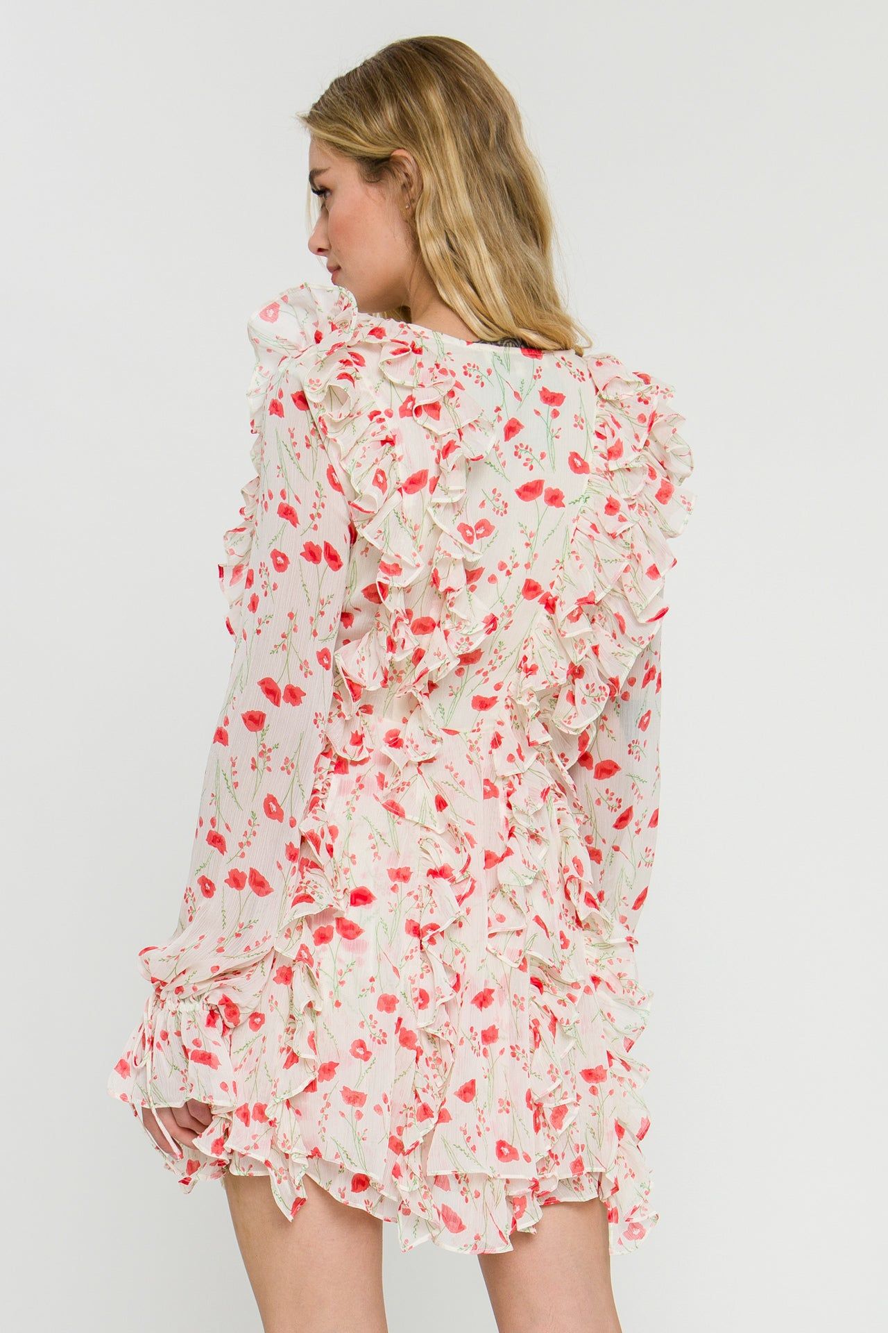 Floral Ruffle Detail Dress sold by Endless Rose product image thumbnail 4