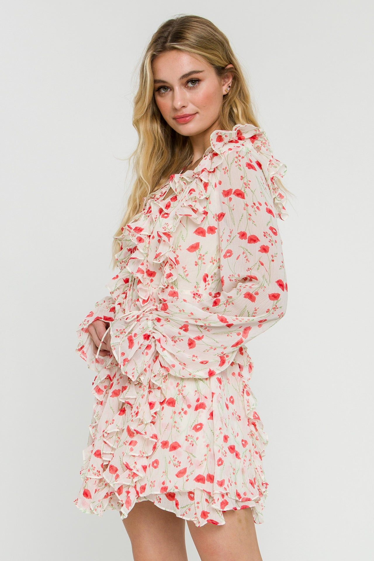 Floral Ruffle Detail Dress sold by Endless Rose product image thumbnail 3