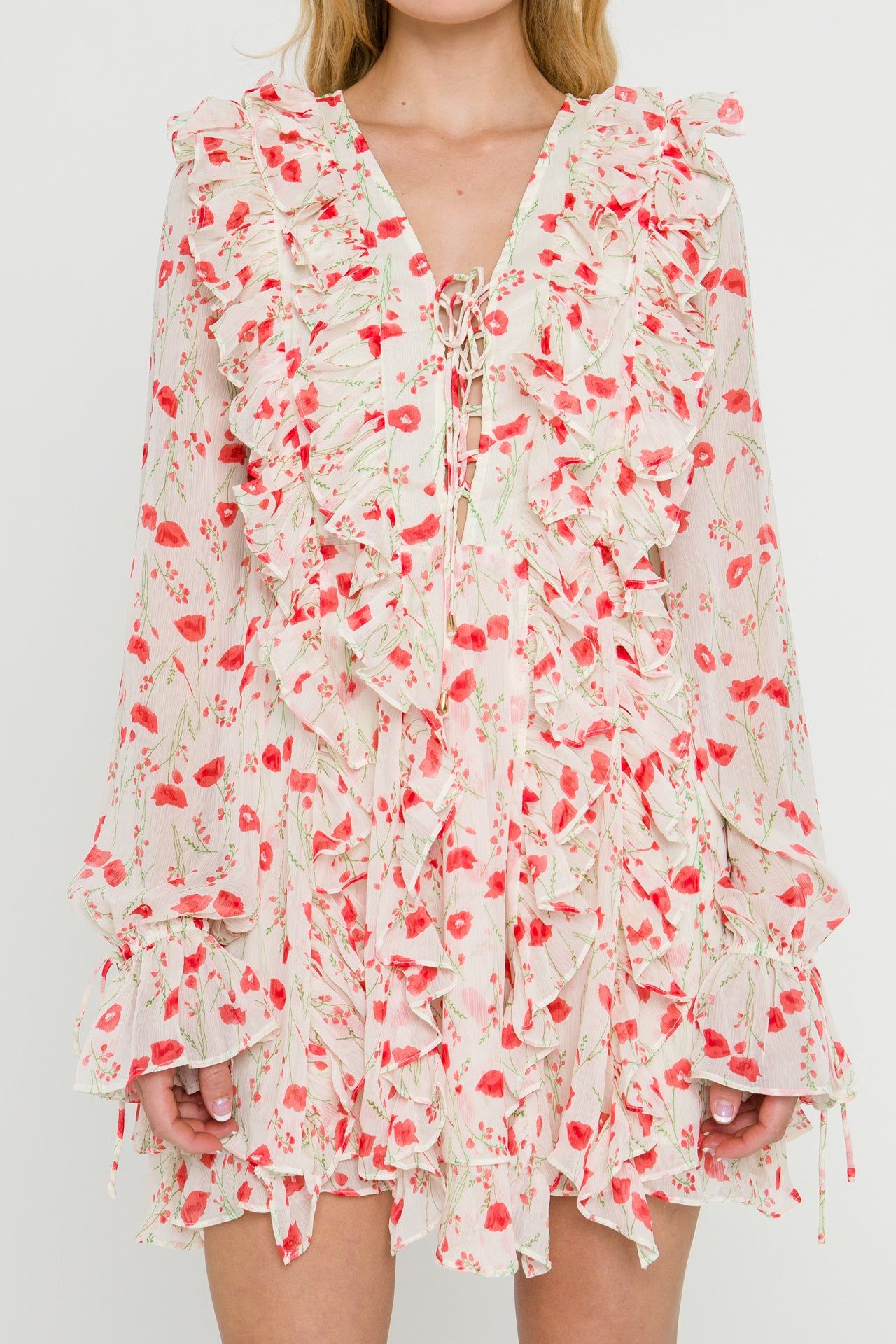 Floral Ruffle Detail Dress sold by Endless Rose product image thumbnail 2