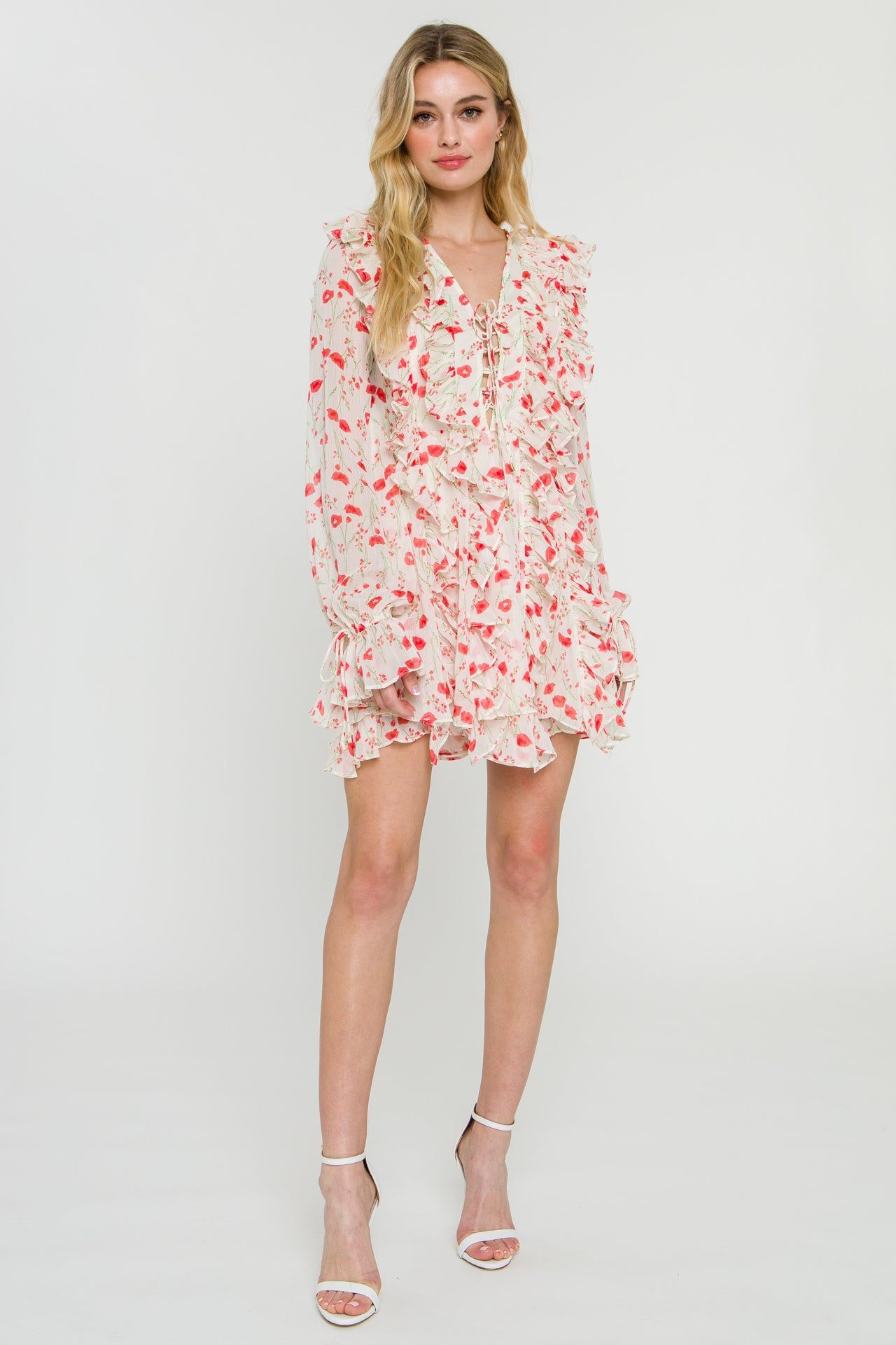 Floral Ruffle Detail Dress sold by Endless Rose
