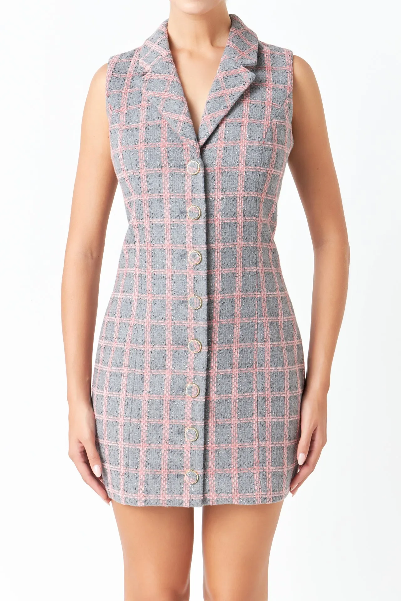 Tweed Sleeveless Dress sold by Endless Rose product image thumbnail 2