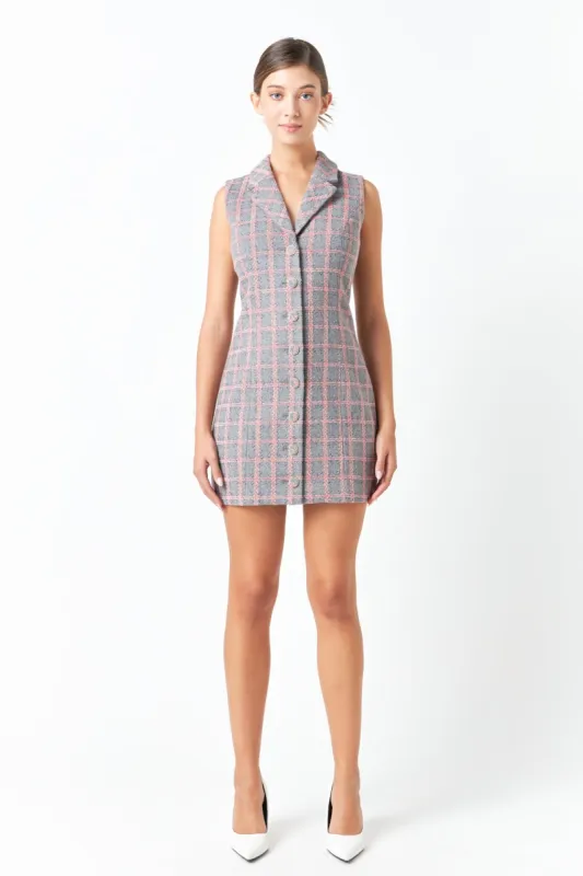 Tweed Sleeveless Dress sold by Endless Rose