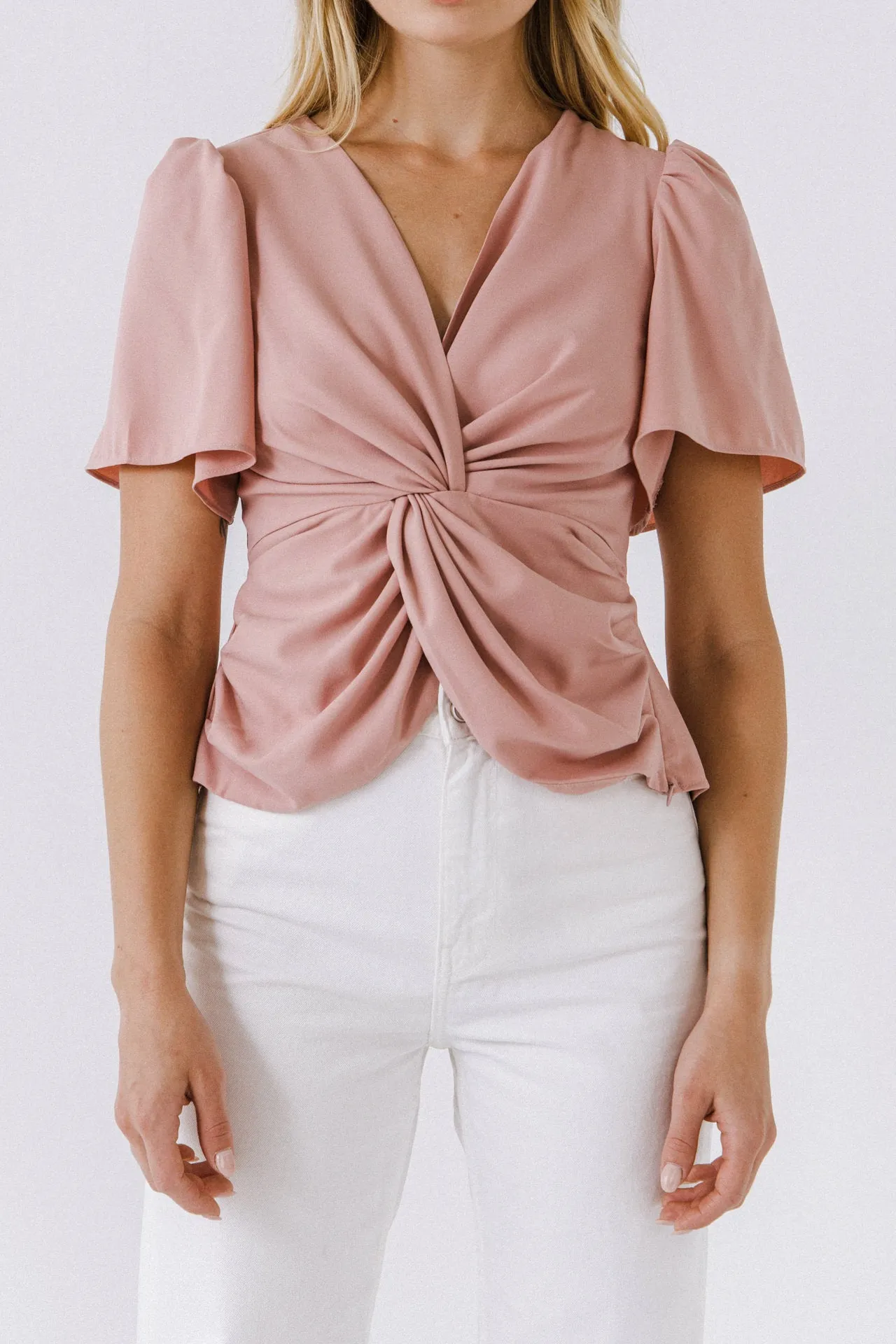 Solid Knotted Top sold by Endless Rose product image thumbnail 2