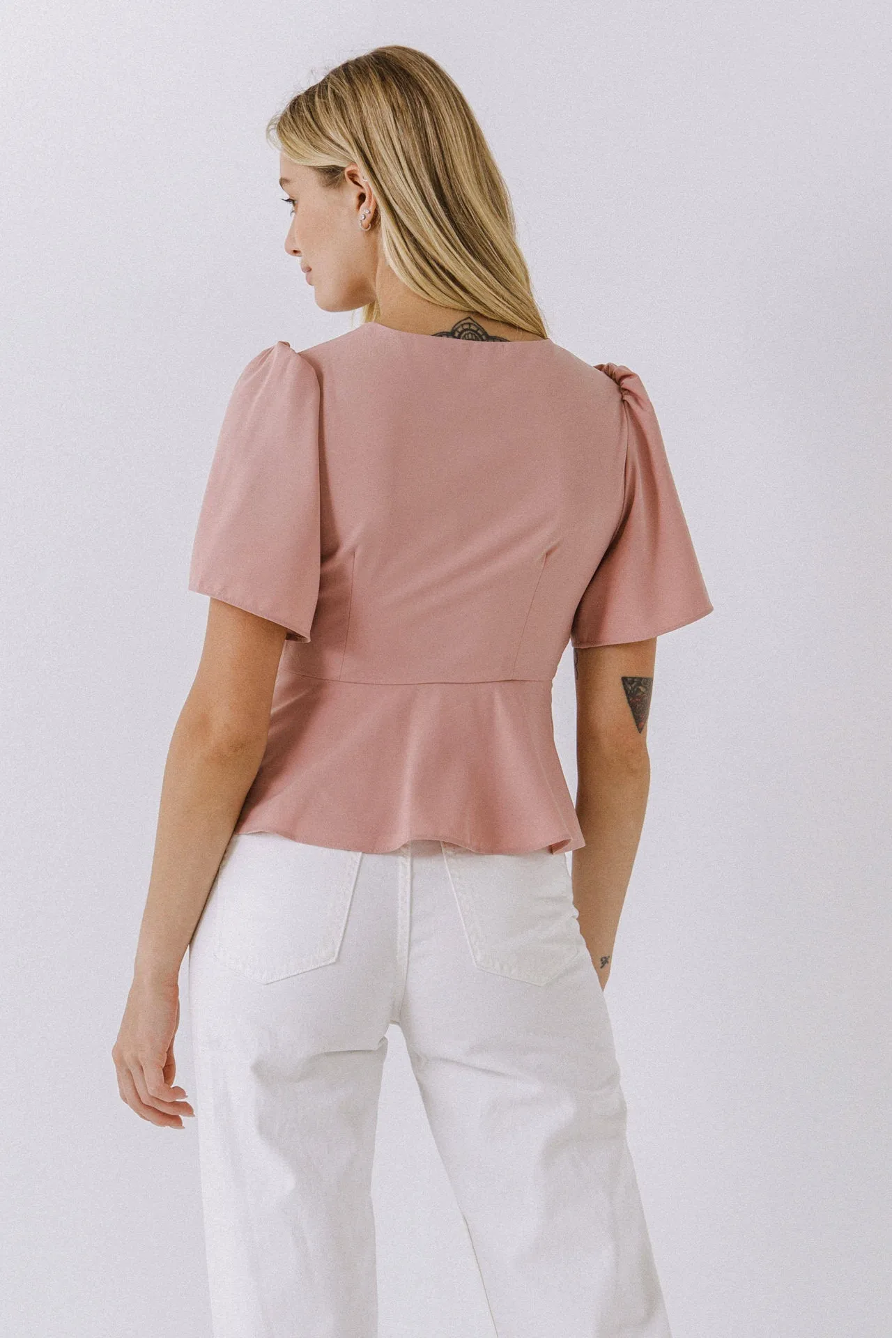 Solid Knotted Top sold by Endless Rose product image thumbnail 4
