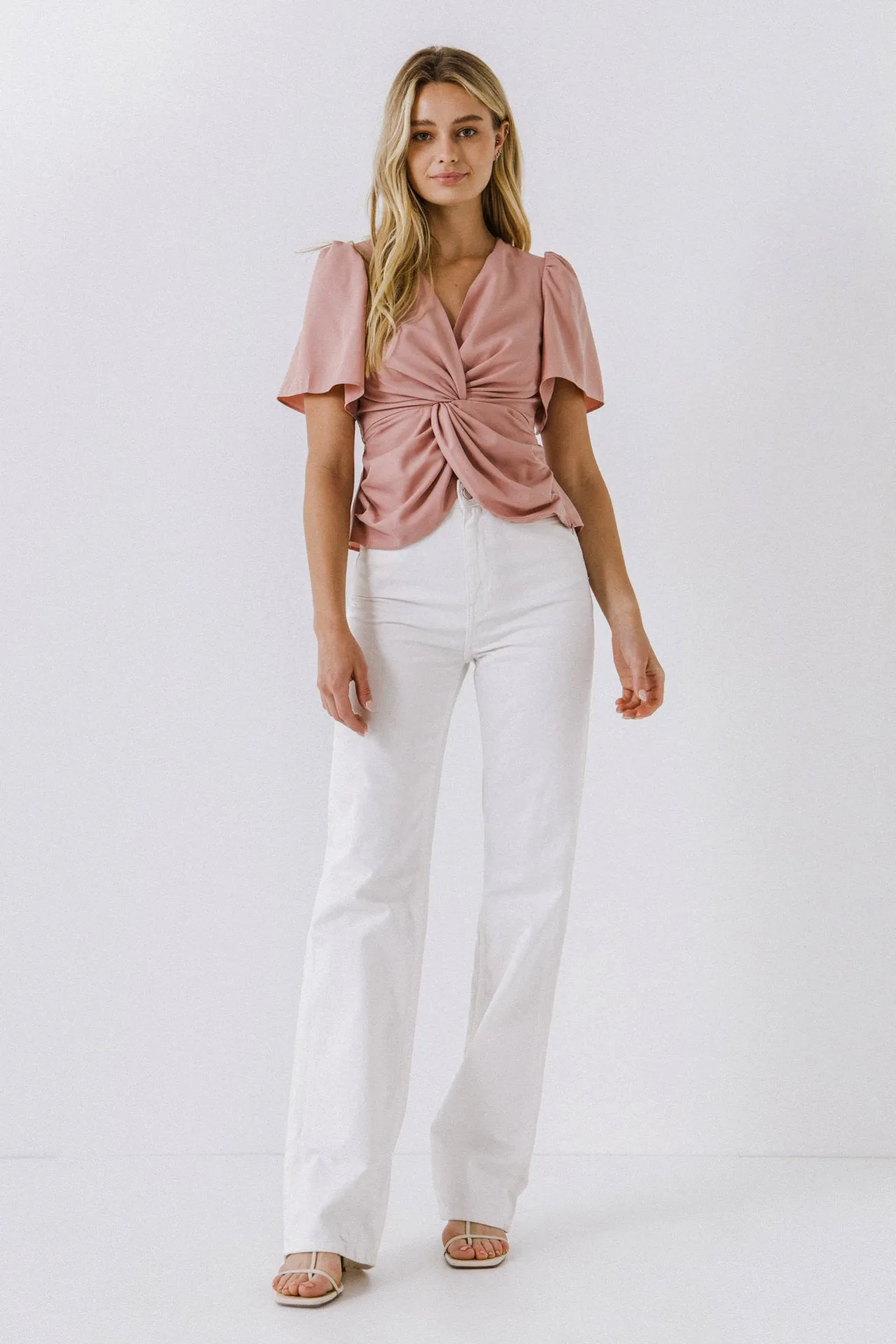 Solid Knotted Top sold by Endless Rose