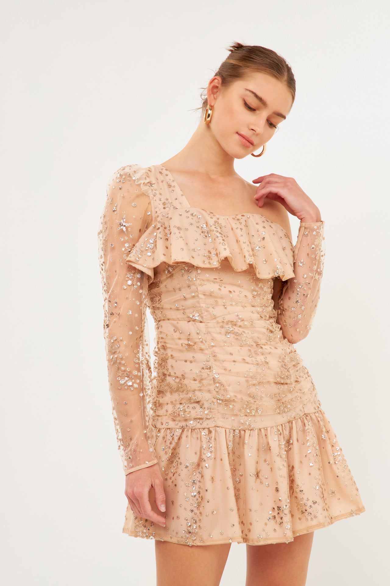 Star Embellished Asymmetrical Dress sold by Endless Rose product image thumbnail 5