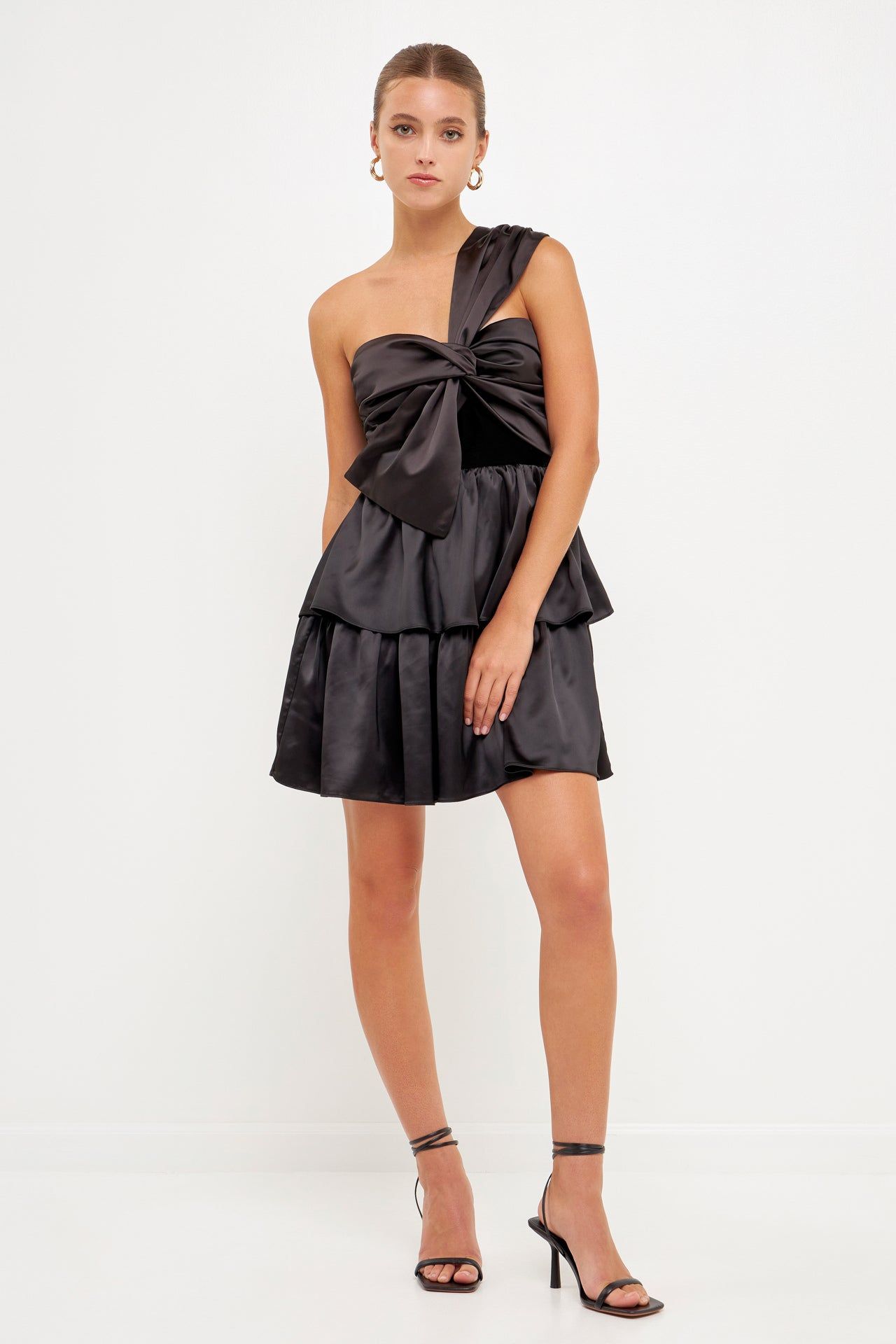 One-Shoulder Satin Mini Dress sold by Endless Rose
