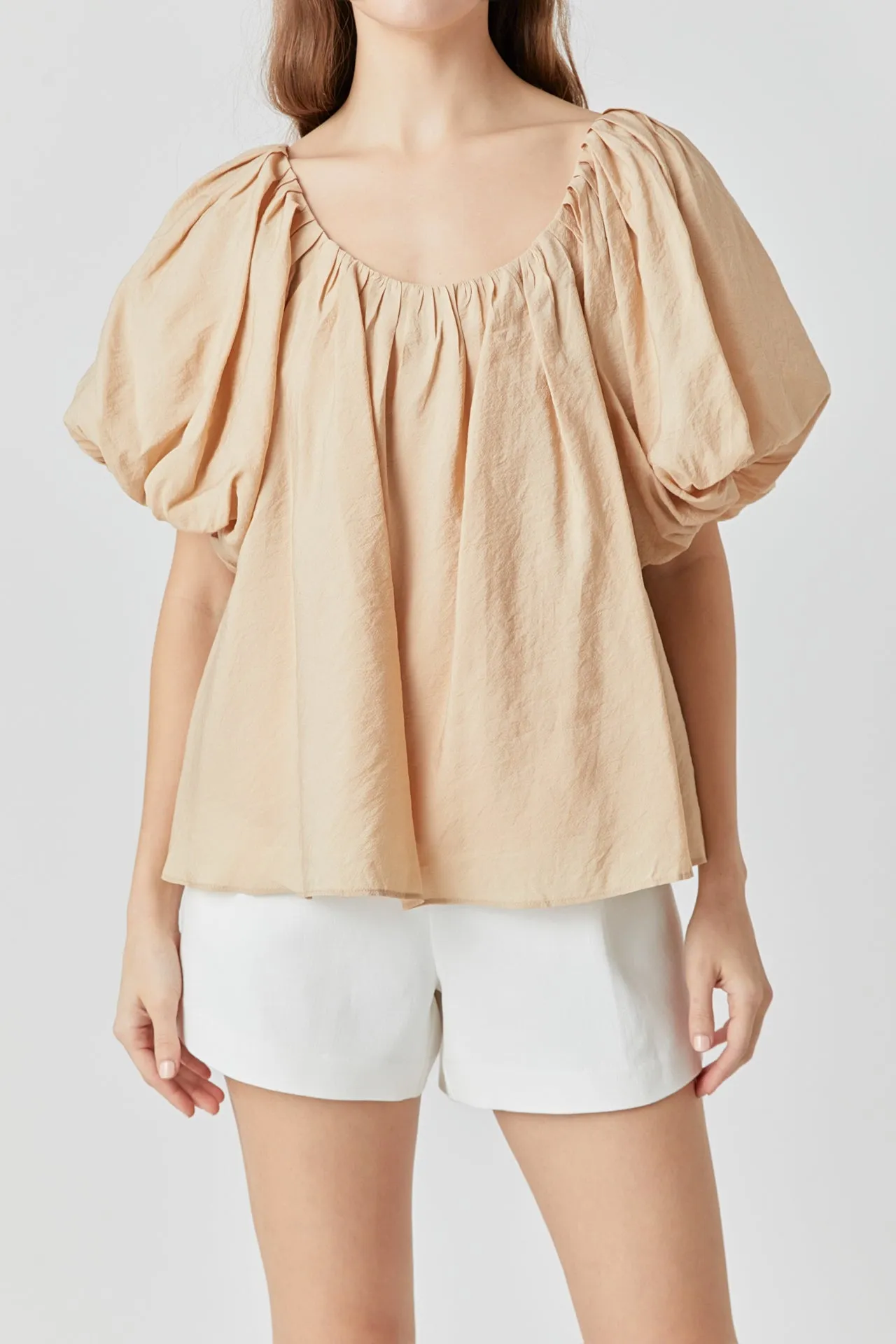 Pleated Puff Sleeve Top - Final Sale sold by Endless Rose product image thumbnail 2