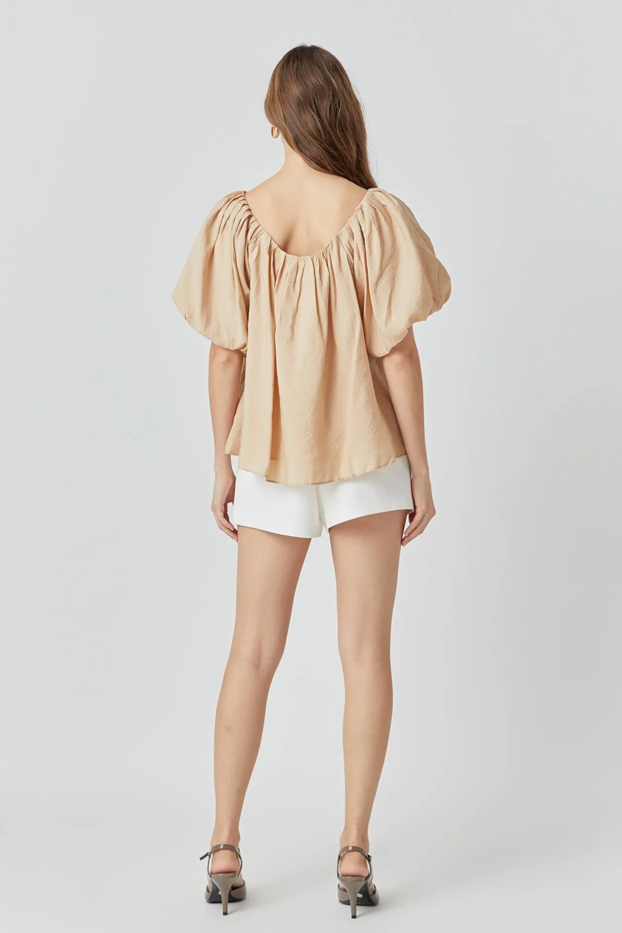 Pleated Puff Sleeve Top - Final Sale sold by Endless Rose product image thumbnail 4