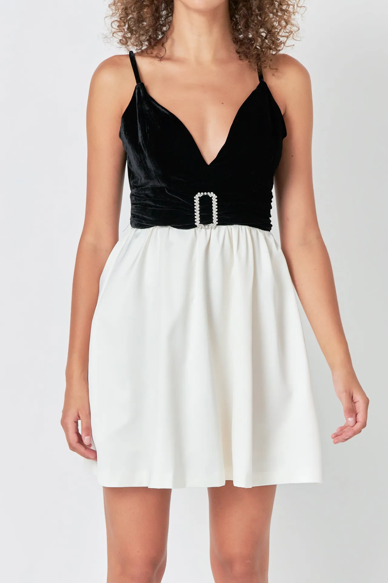 Fancy Mixed Media Mini Dress sold by Endless Rose product image thumbnail 2