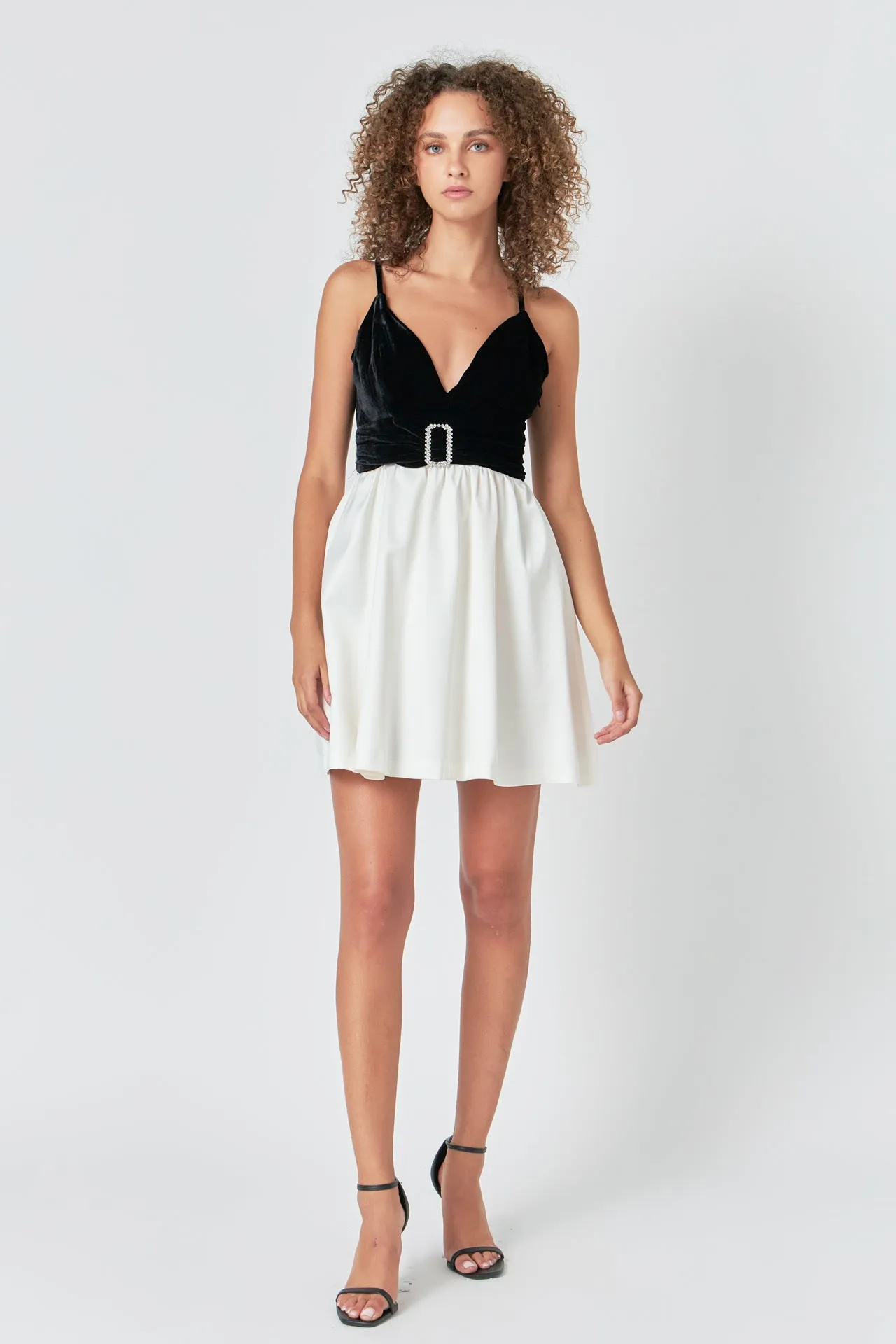 Fancy Mixed Media Mini Dress sold by Endless Rose