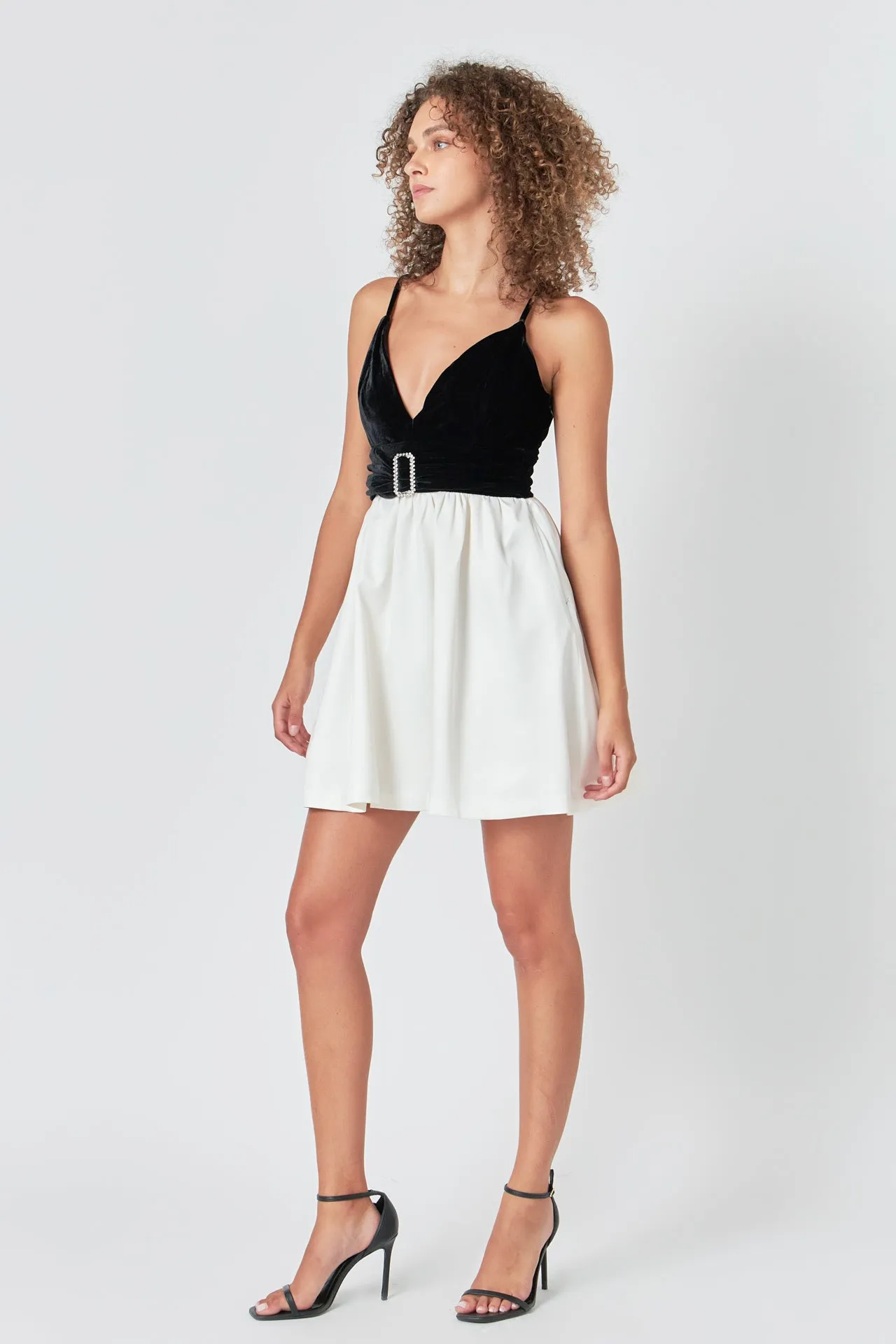 Fancy Mixed Media Mini Dress sold by Endless Rose product image thumbnail 3