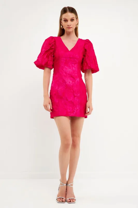 Sale of Floral Jacquard Mini Dress sold by Endless Rose