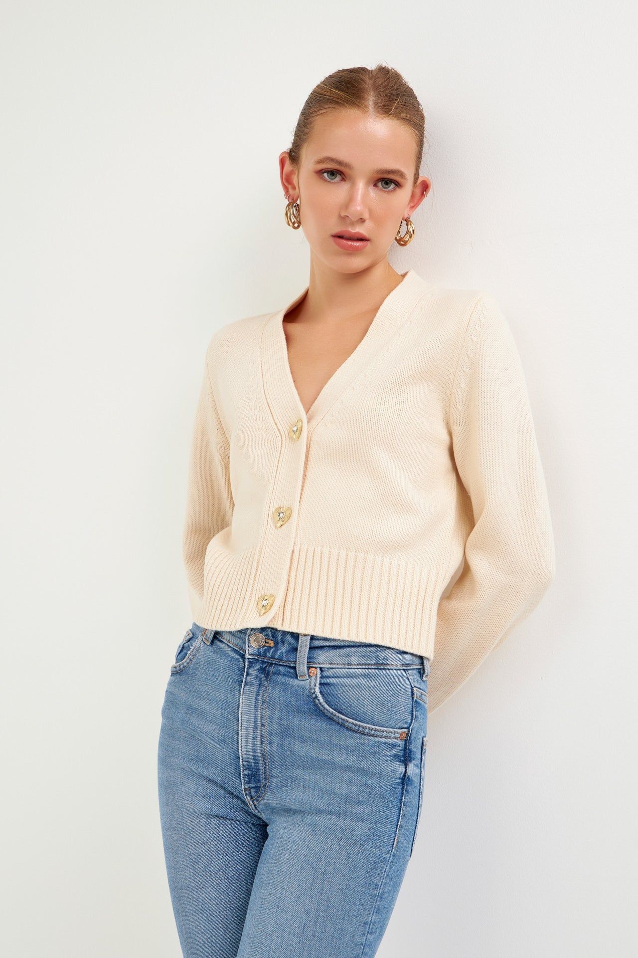 Heart Button Cardigan sold by Endless Rose product image thumbnail 5