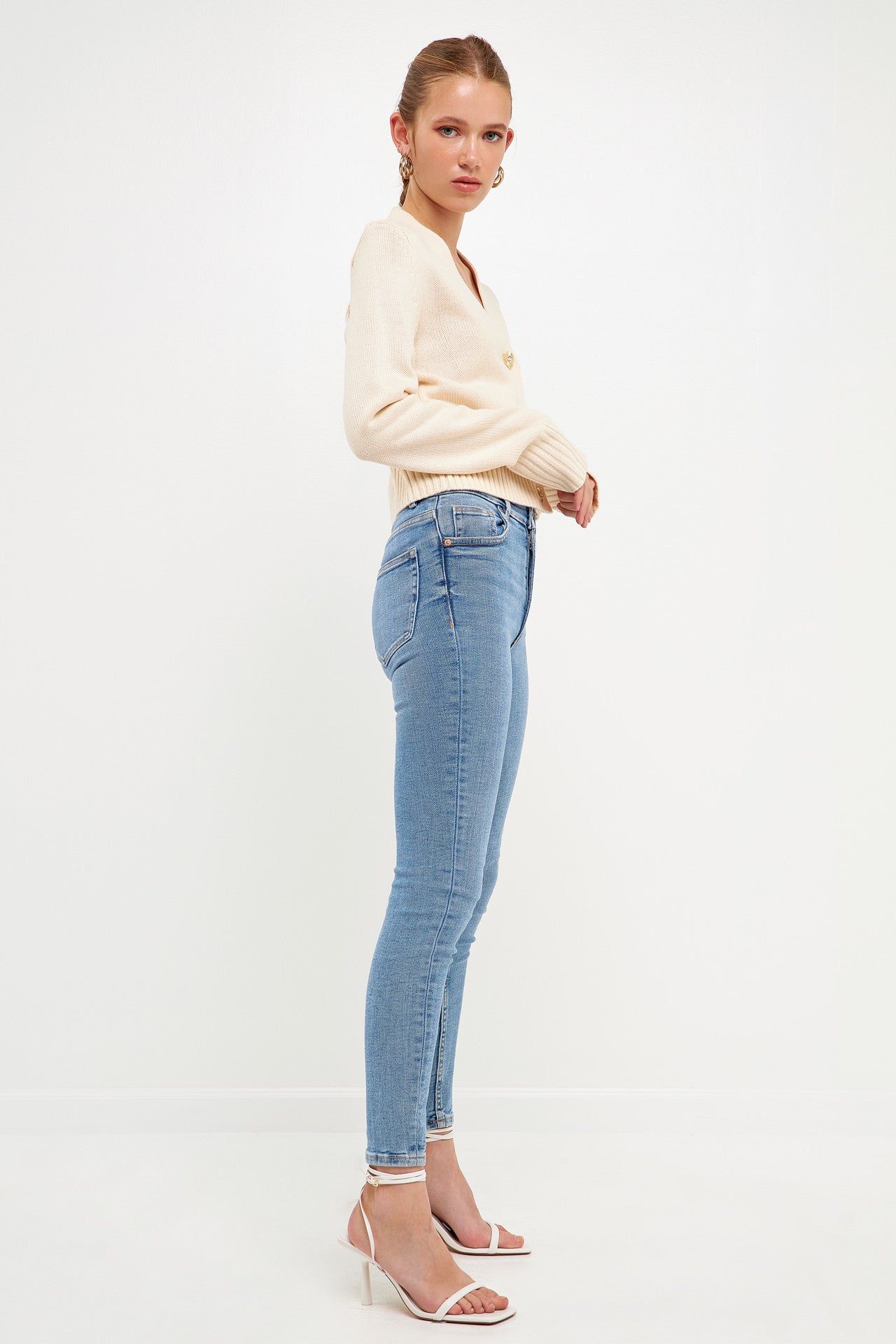 Heart Button Cardigan sold by Endless Rose product image thumbnail 3