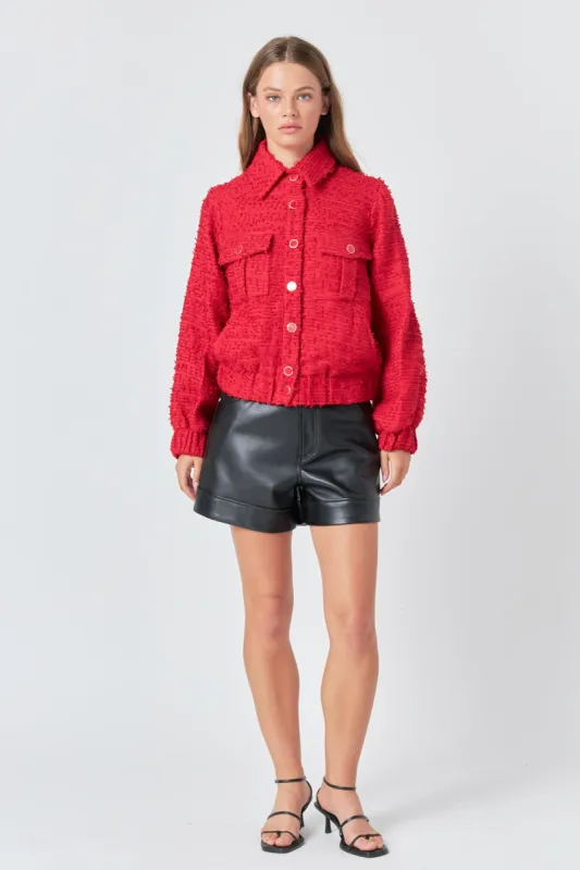 Double Pocket Tweed Jacket sold by Endless Rose