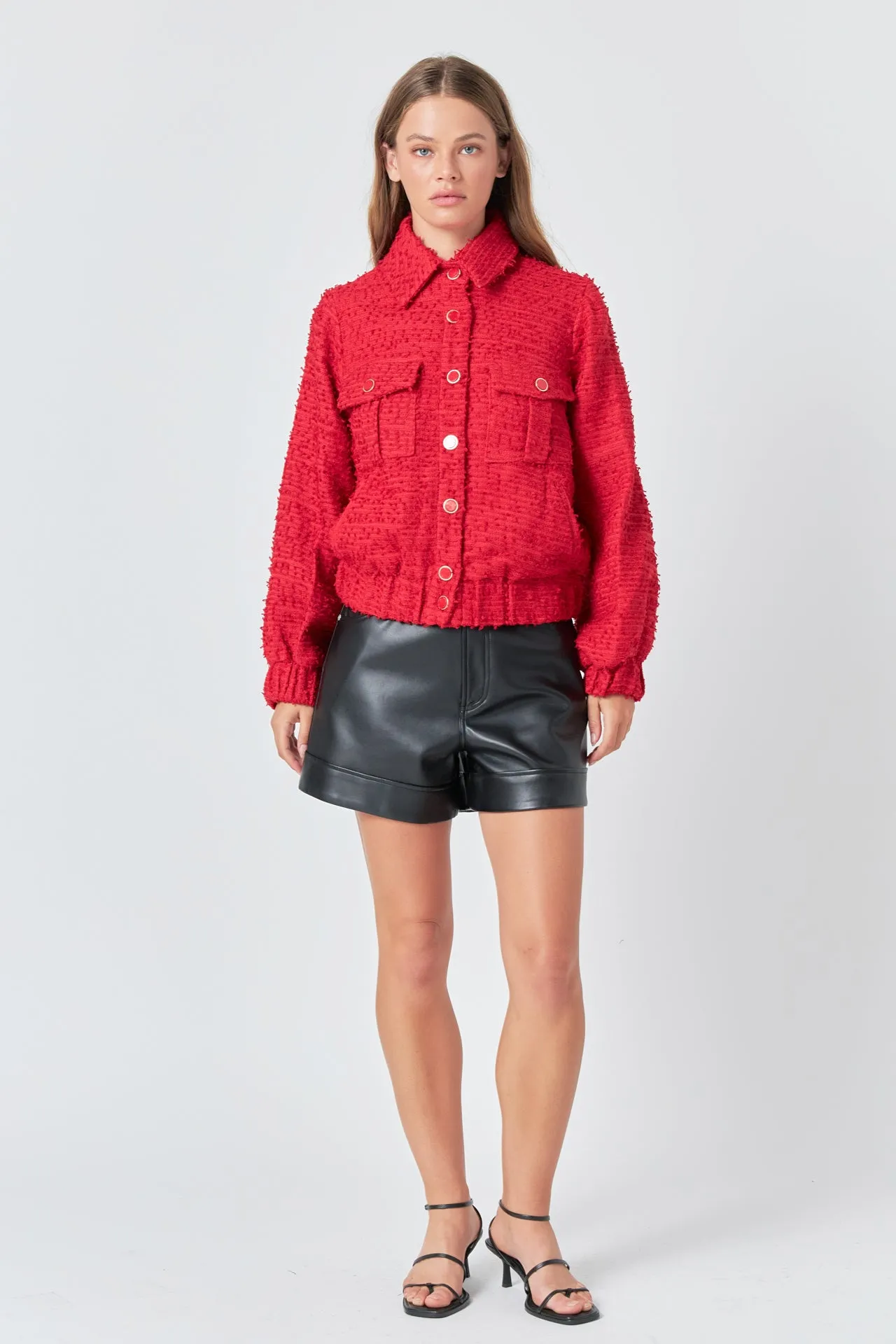 Double Pocket Tweed Jacket sold by Endless Rose