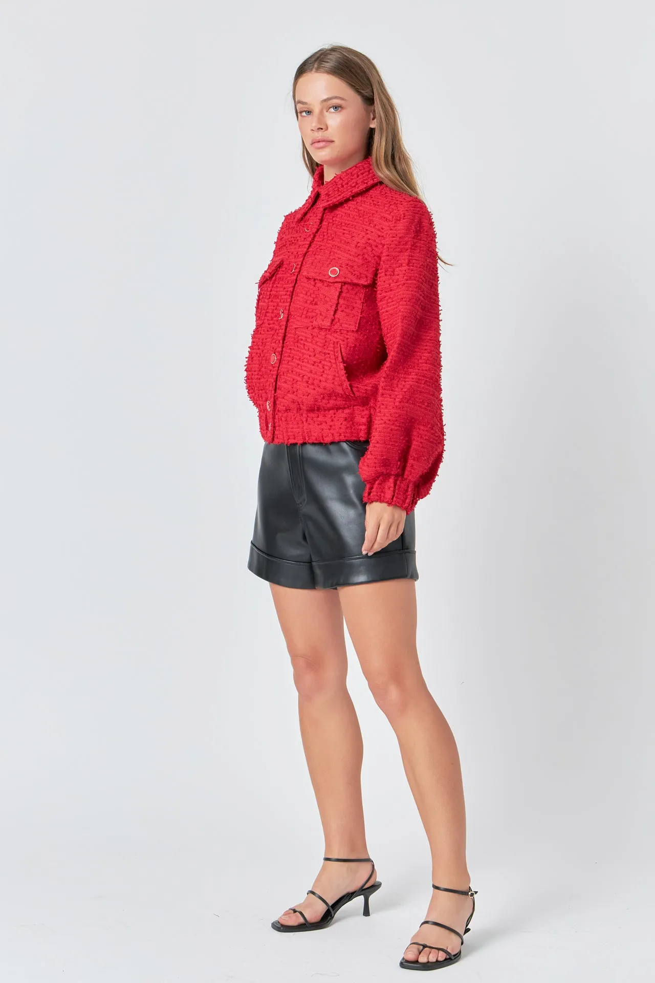 Double Pocket Tweed Jacket sold by Endless Rose product image thumbnail 3